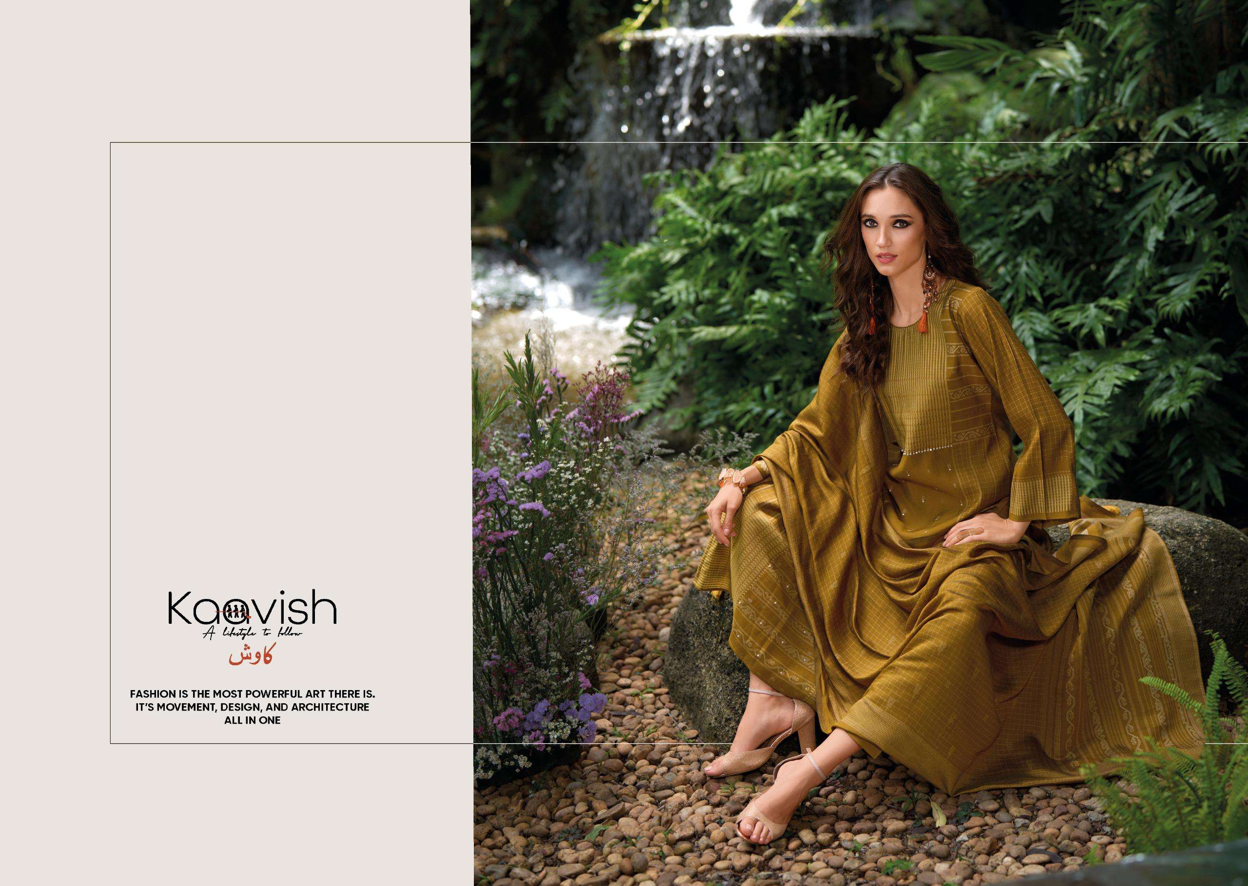 aldora by kaavish fashion 1001-1004 series fancy handwork with digital print pure viscose pashmina suits catalogue surat 