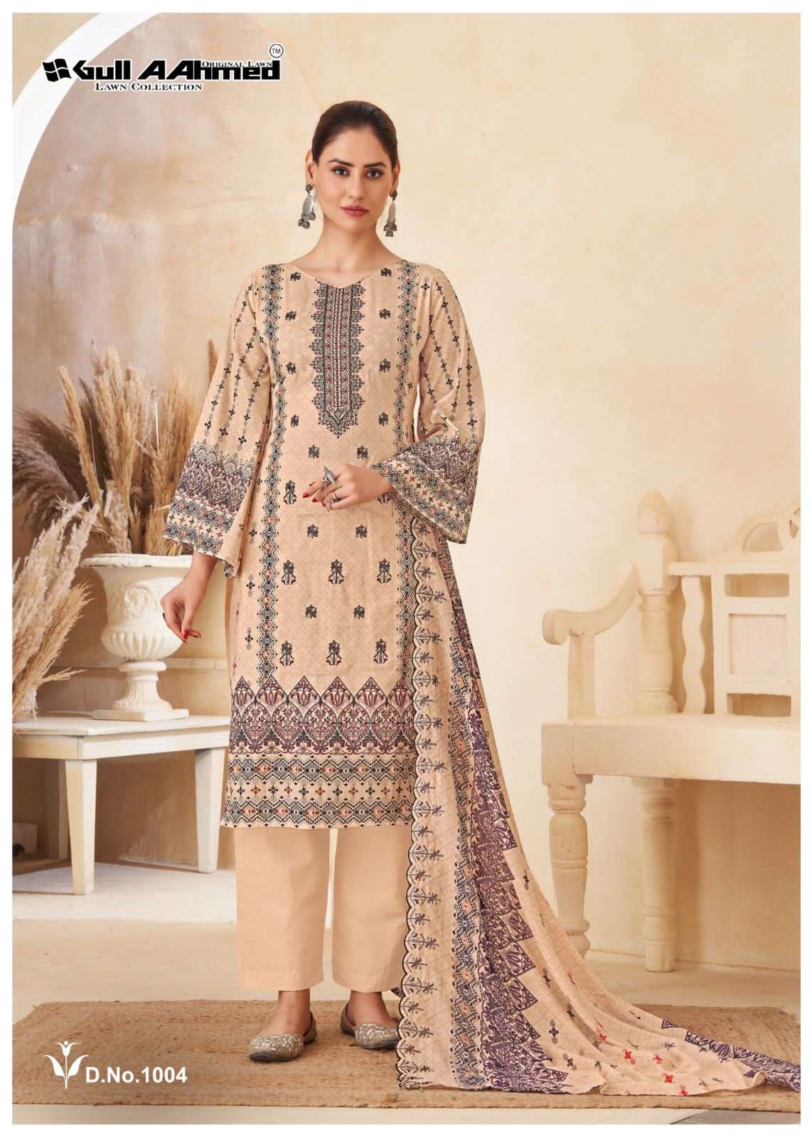 alsaba by gull aahmed 1001 1006 series pure cotton dress material catalogue wholesale price surat gujarat