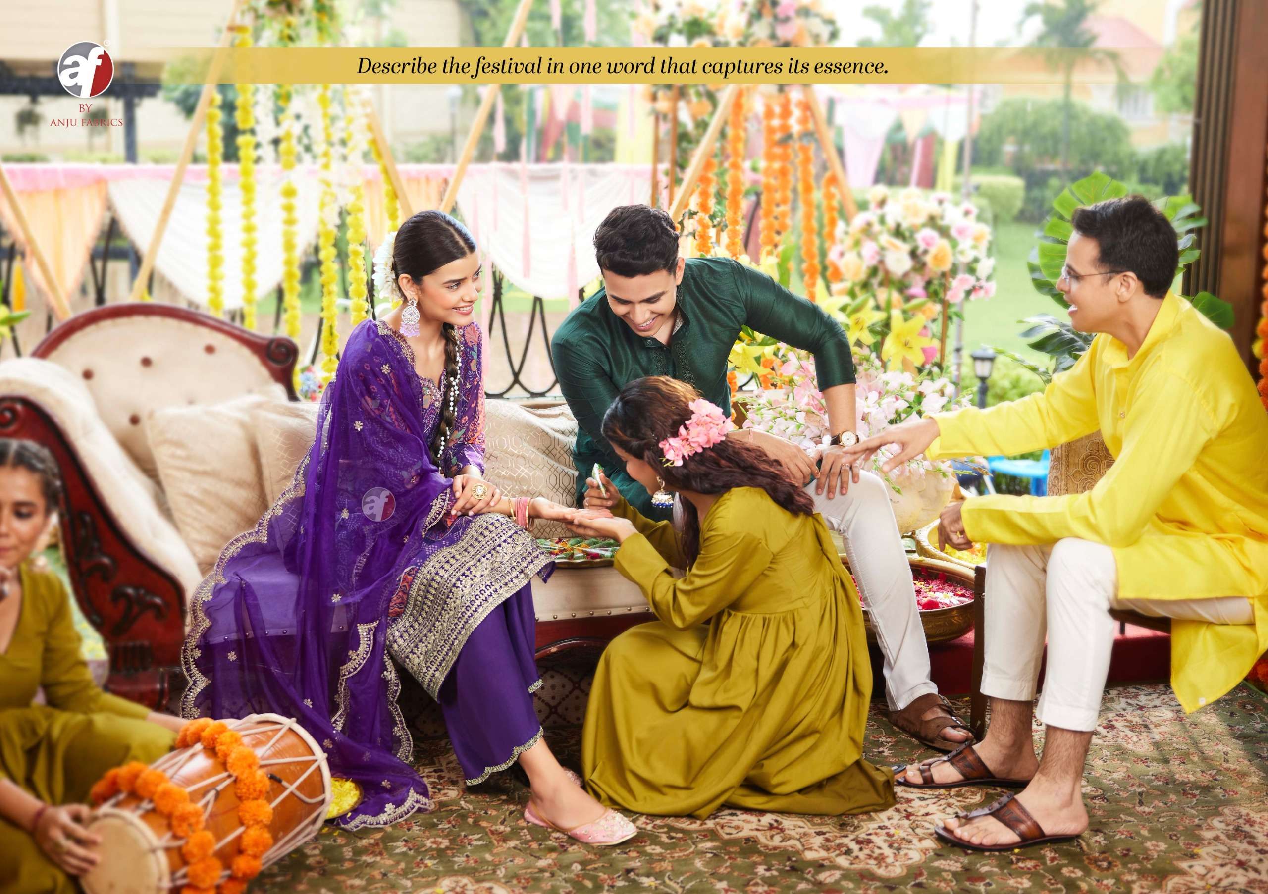 anju fabrics nazar vol-7 4051-4056 series festive special designer kurtis latest catalogue design 2024 