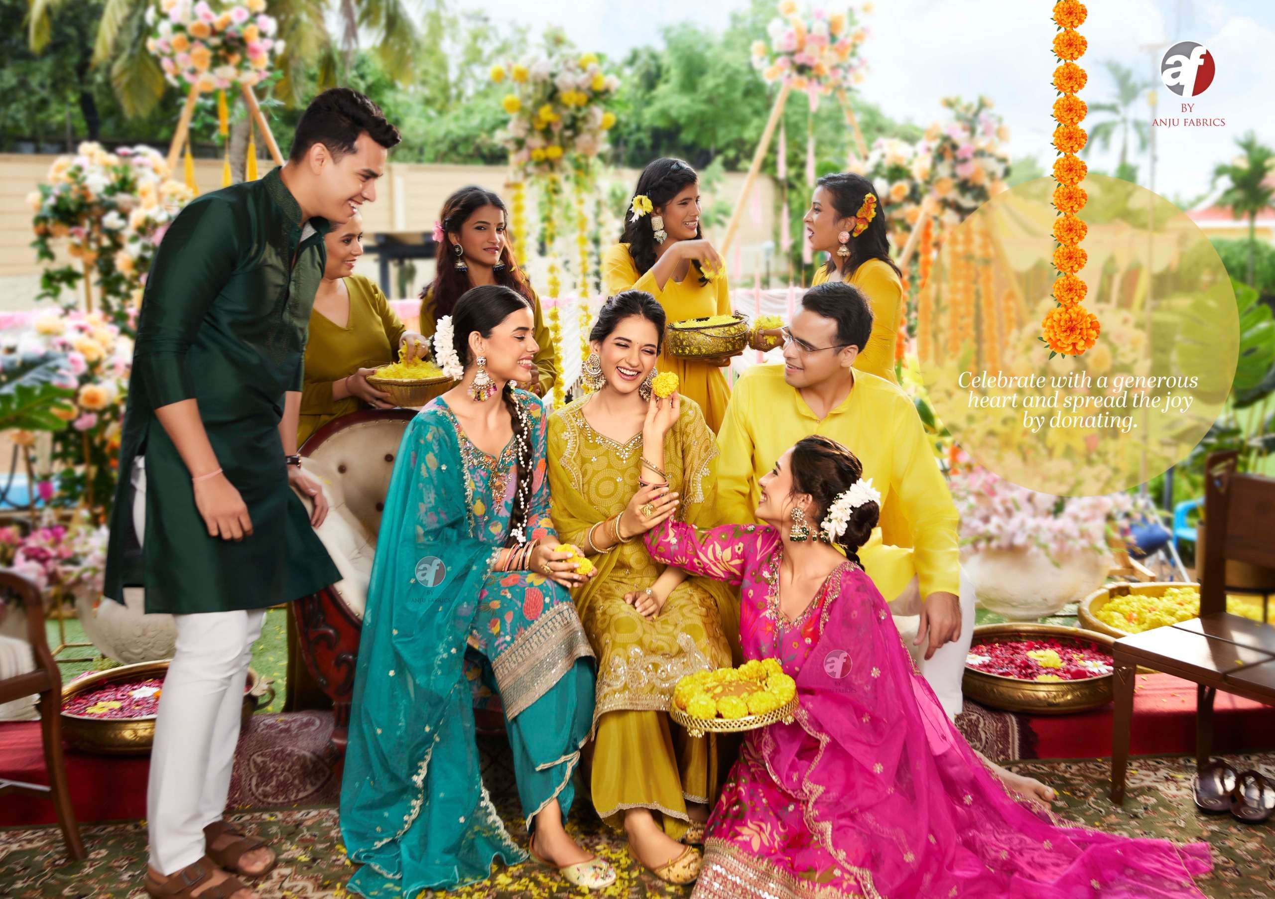 anju fabrics nazar vol-7 4051-4056 series festive special designer kurtis latest catalogue design 2024 