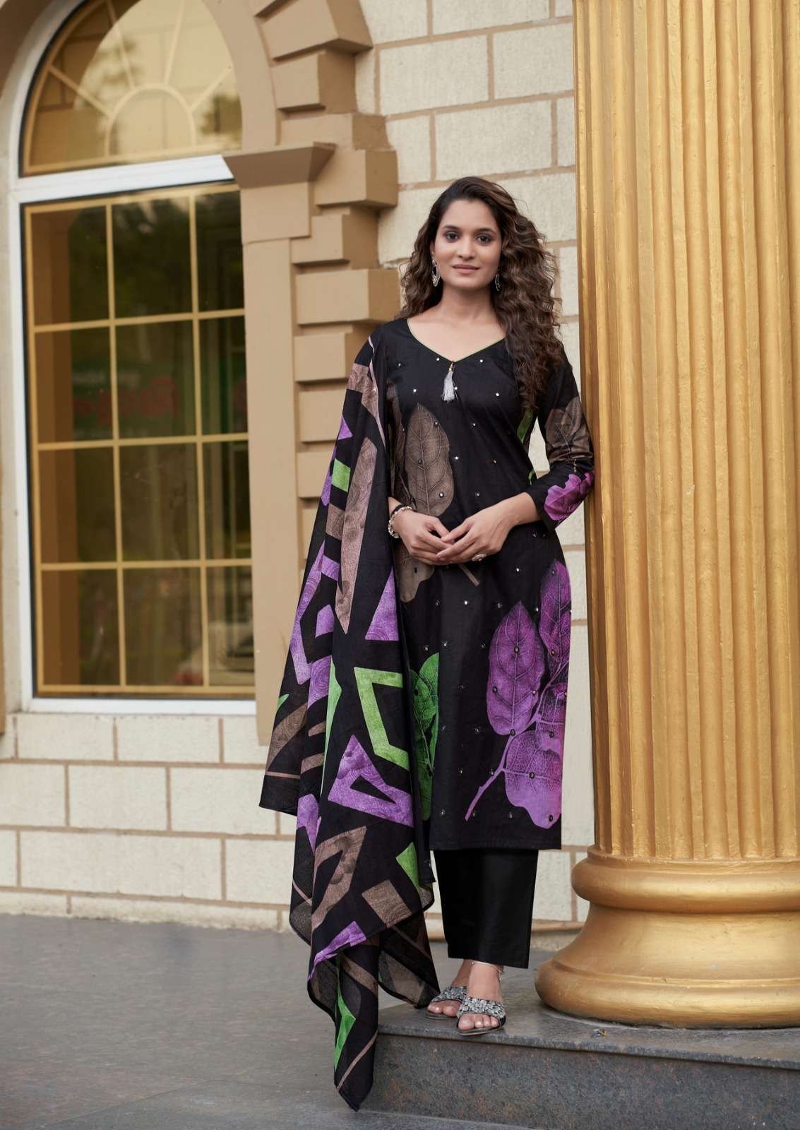 dua by yashika trends 1001-1008 series fancy designer unstich cotton salwar kameez catalogue wholesaler surat 