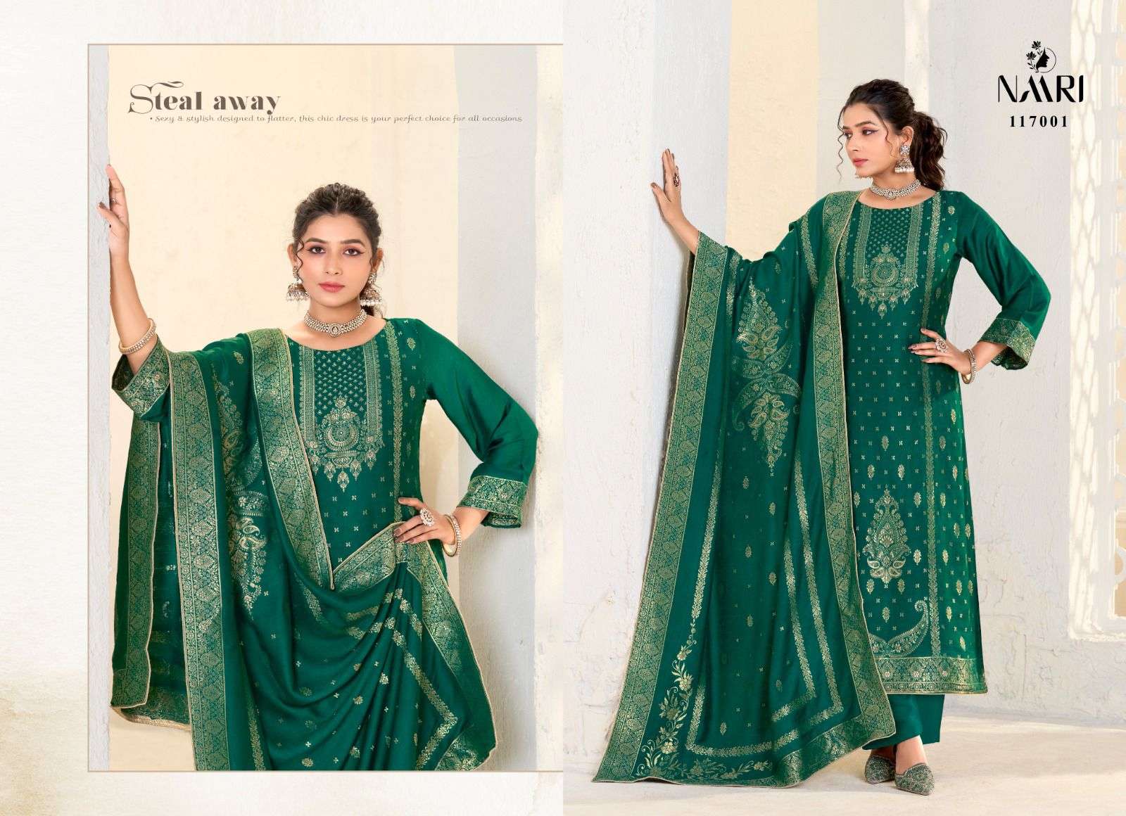 gulistan by naari 117001-117004 series exclusive designer viscose pashmina salwar suits catalogue online best rate surat