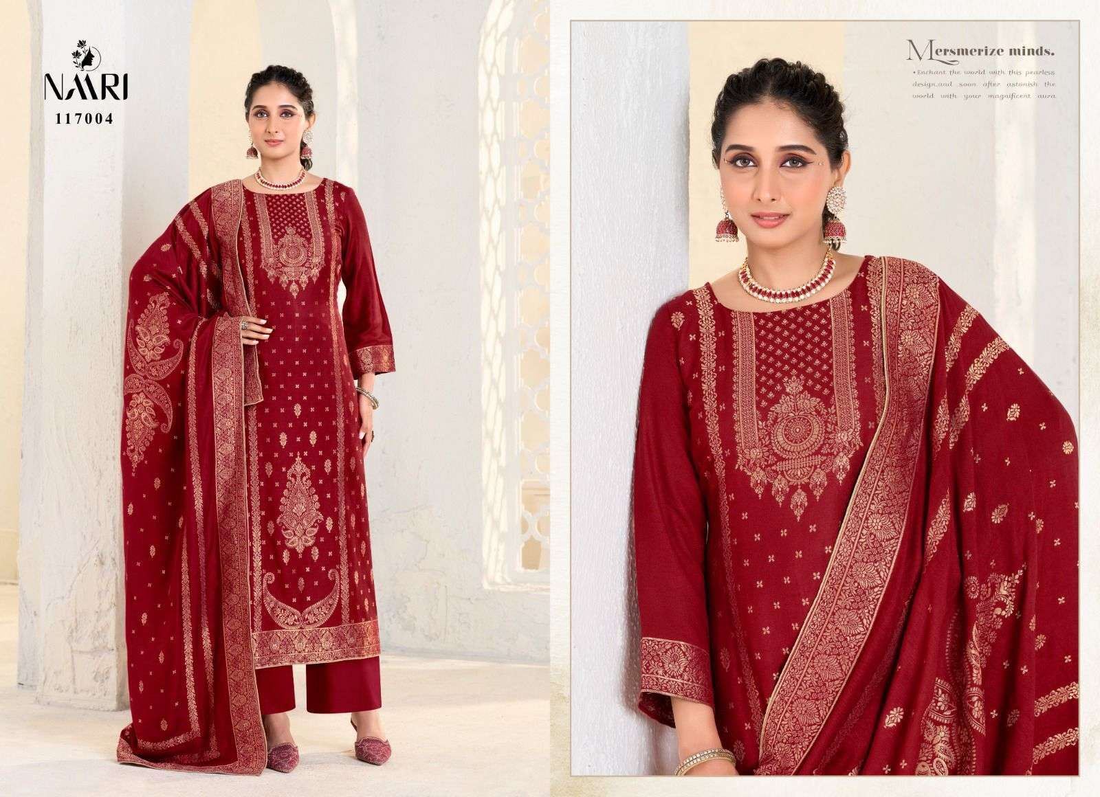 gulistan by naari 117001-117004 series exclusive designer viscose pashmina salwar suits catalogue online best rate surat