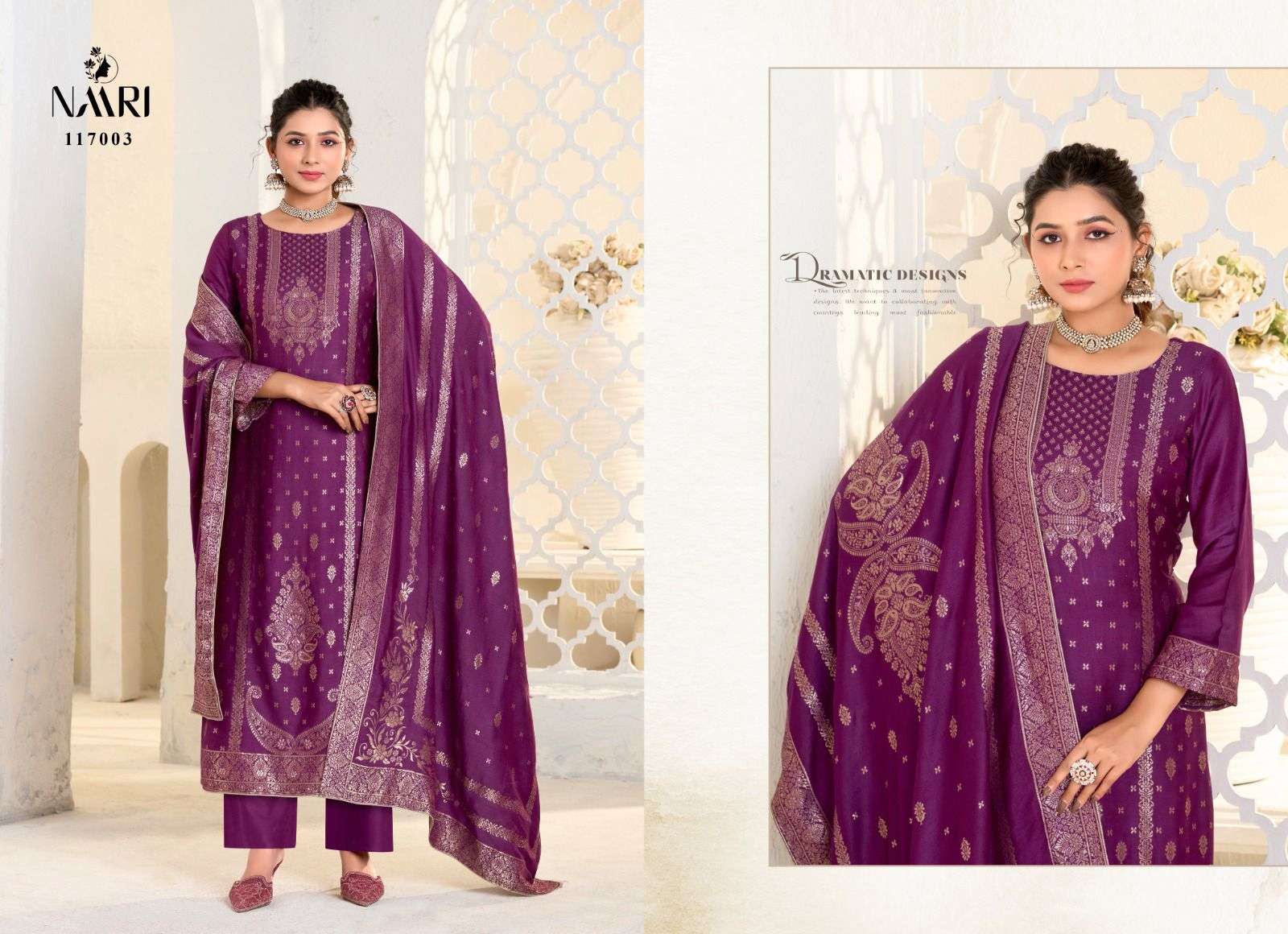 gulistan by naari 117001-117004 series exclusive designer viscose pashmina salwar suits catalogue online best rate surat