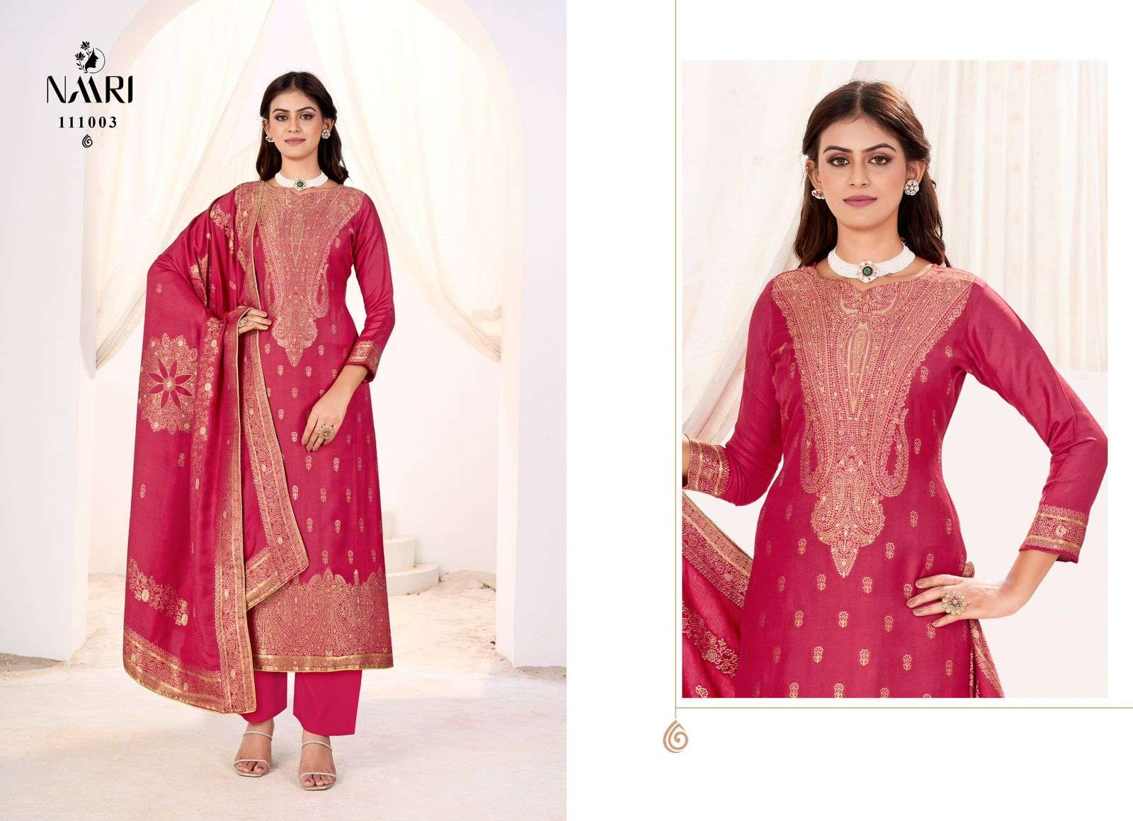 gulpreet by naari 111001-111004 series winter special viscose pashmina salwar suits catalogue wholesale rate surat 