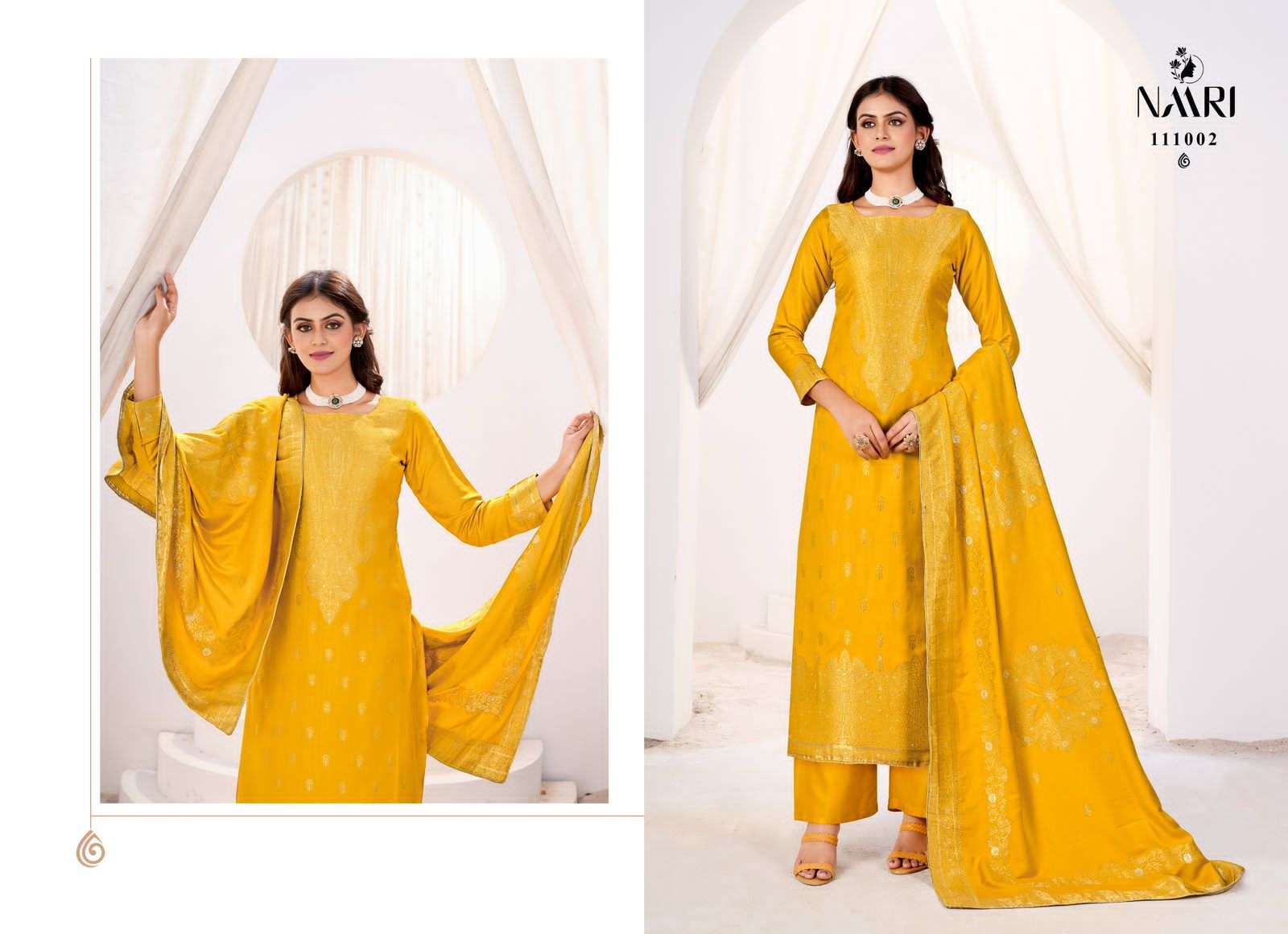 gulpreet by naari 111001-111004 series winter special viscose pashmina salwar suits catalogue wholesale rate surat 