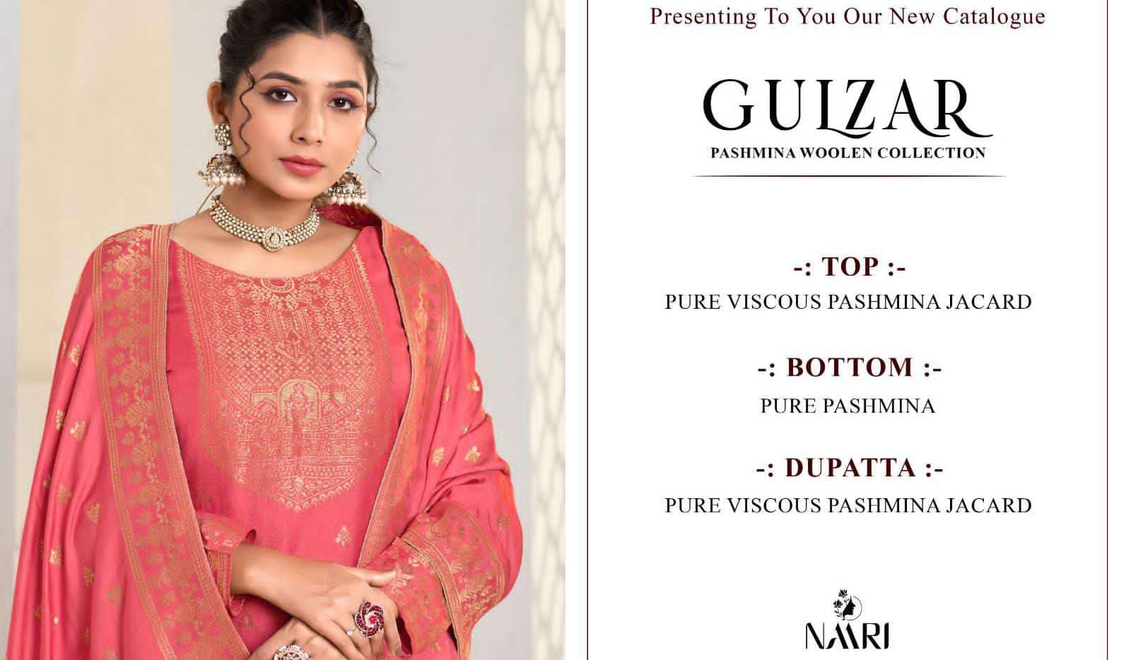 gulzar by naari 118001-118004 series upcoming winter season special pashmina salwar suits catalogue surat
