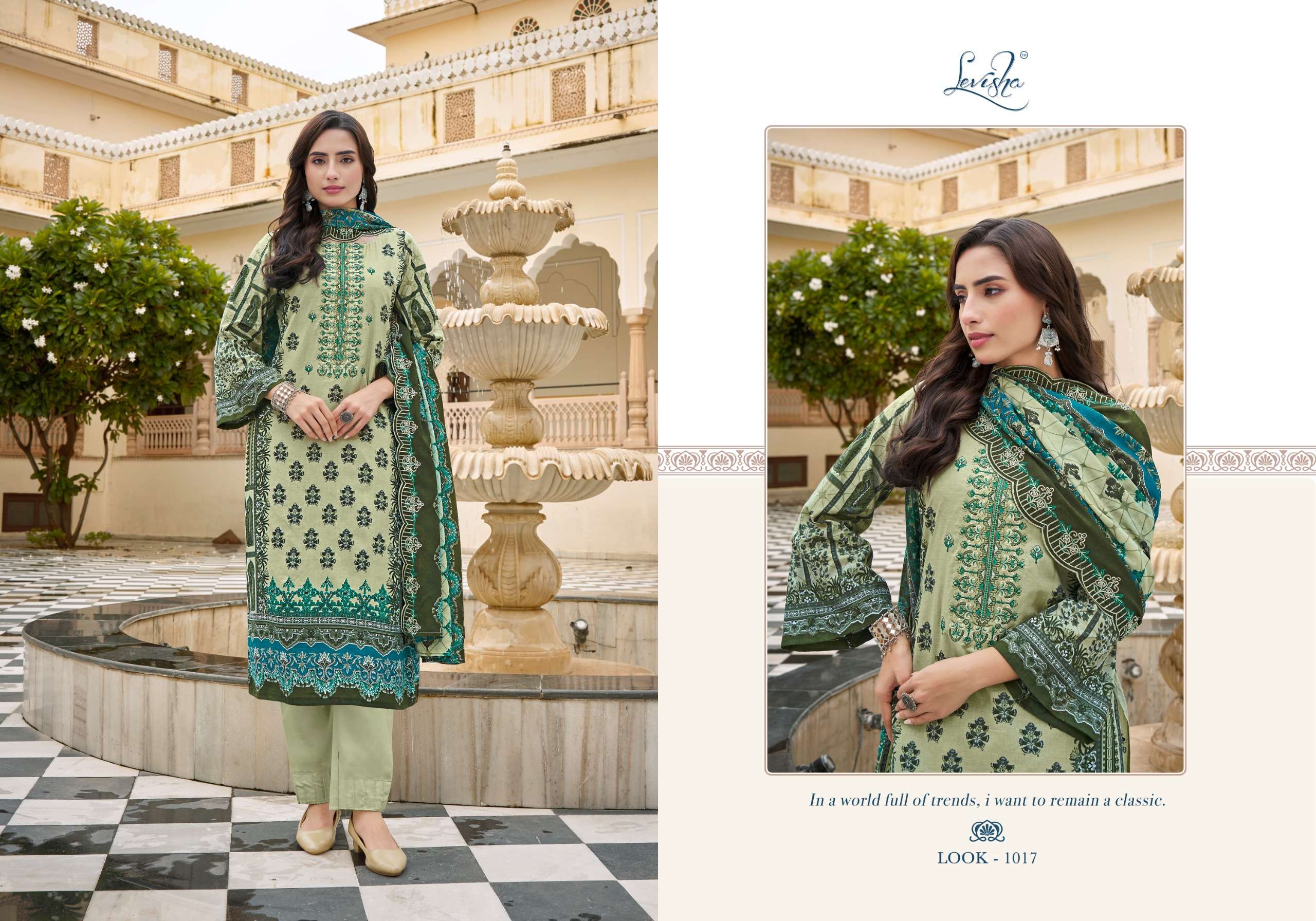 guzarish nx by levisha 1013-1018 series exclusive designer cambric lawn cotton salwar suits material latest catalogue design 2024