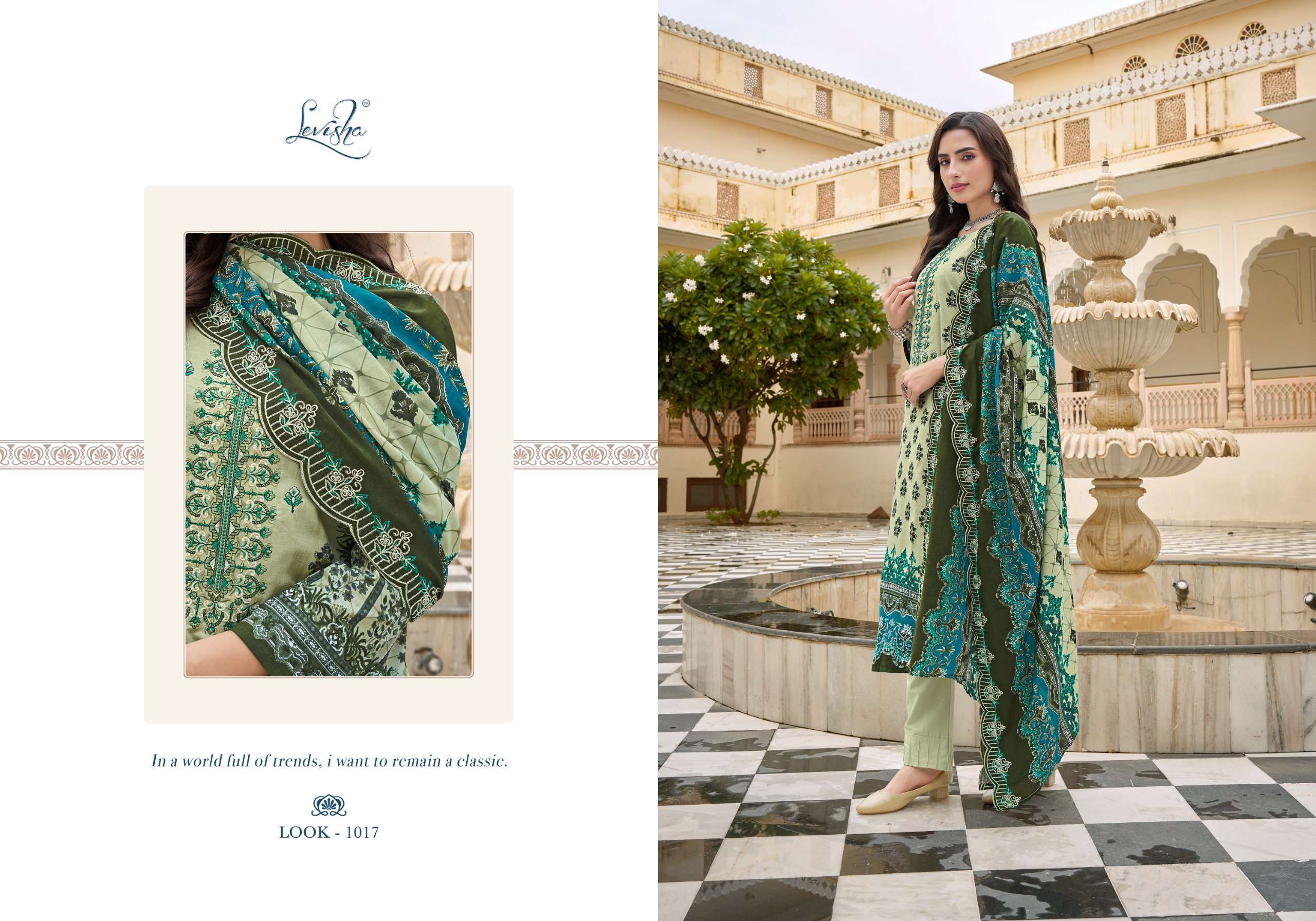guzarish nx by levisha 1013-1018 series exclusive designer cambric lawn cotton salwar suits material latest catalogue design 2024
