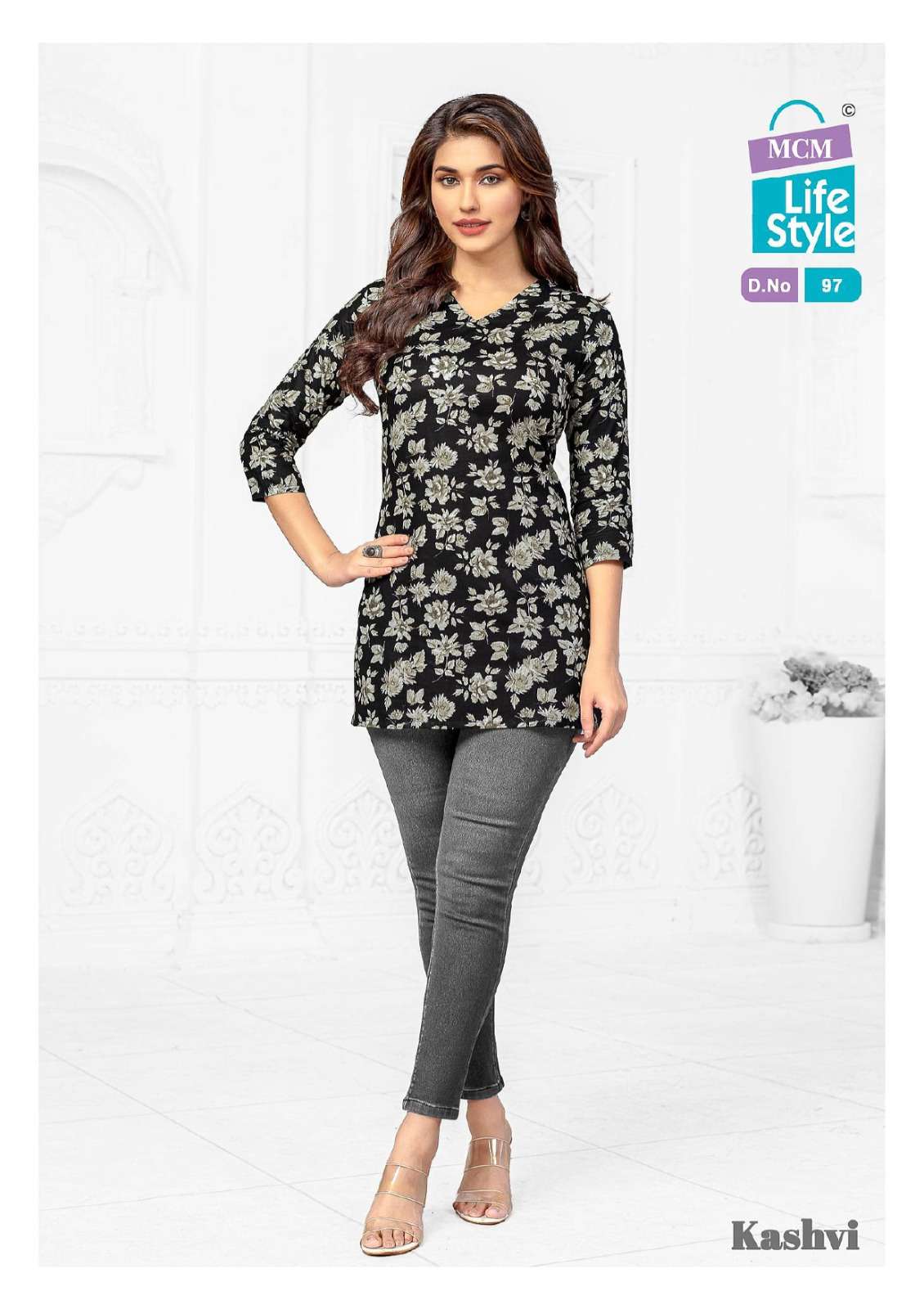 kashvi vol 7 by mcm lifestyle pure cotton designer short tops catalogue online shopping surat