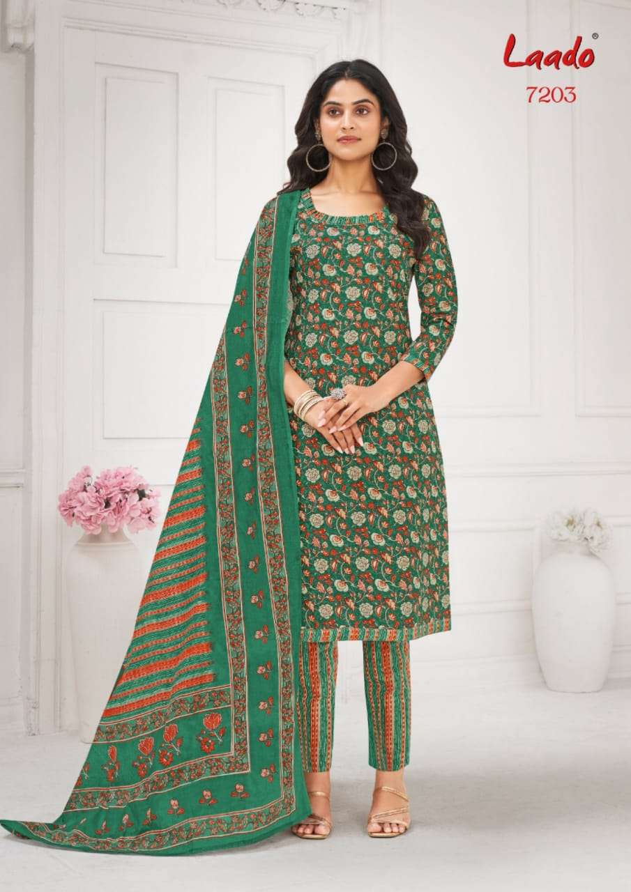 laado vol 72 7201-7210 series cotton designer salwar kameez catalogue wholesale price surat 