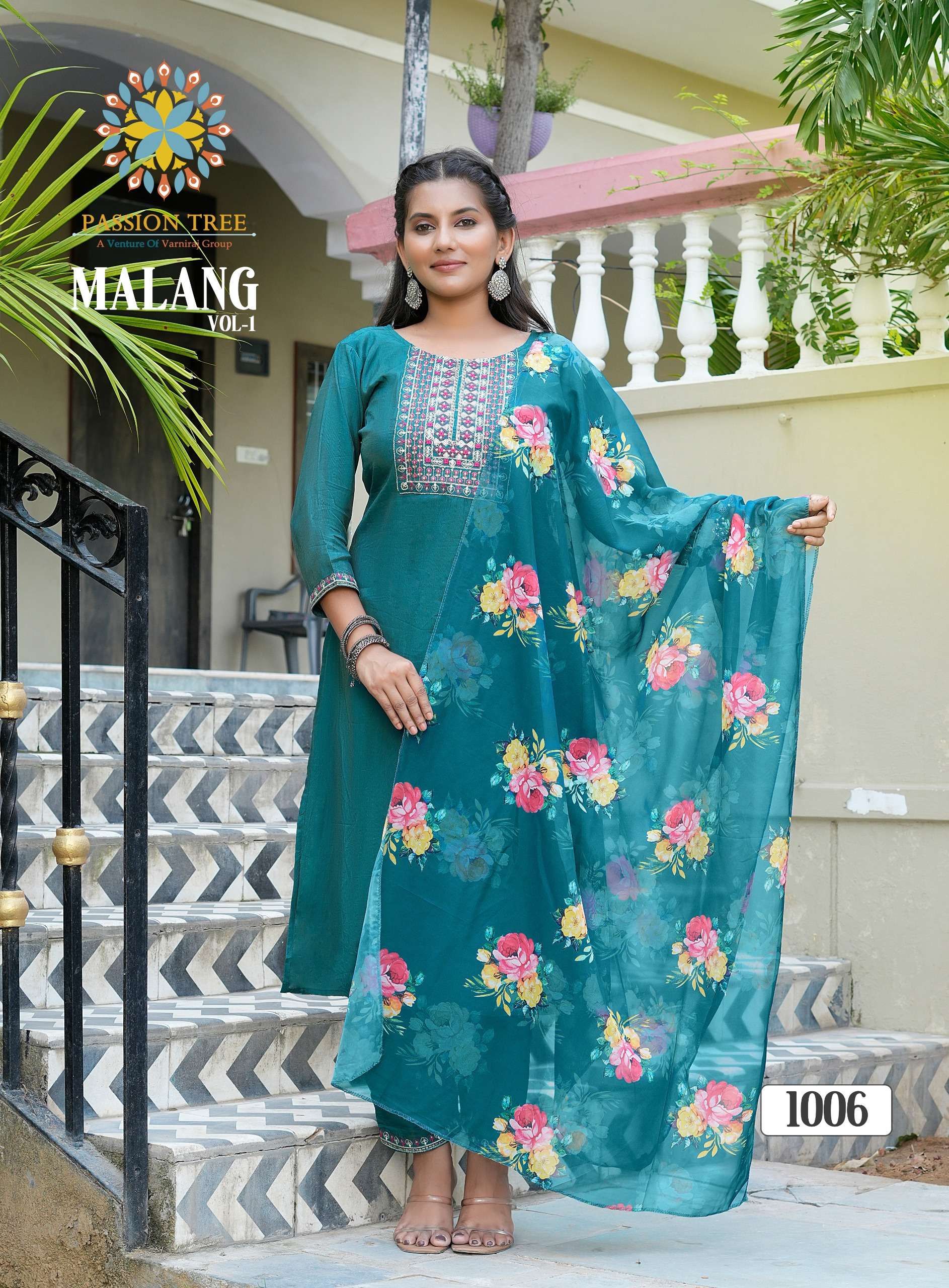 malang vol-1 by passion tree 2001-2008 series shimmer silk designer kurtis latest catalogue design 2024 