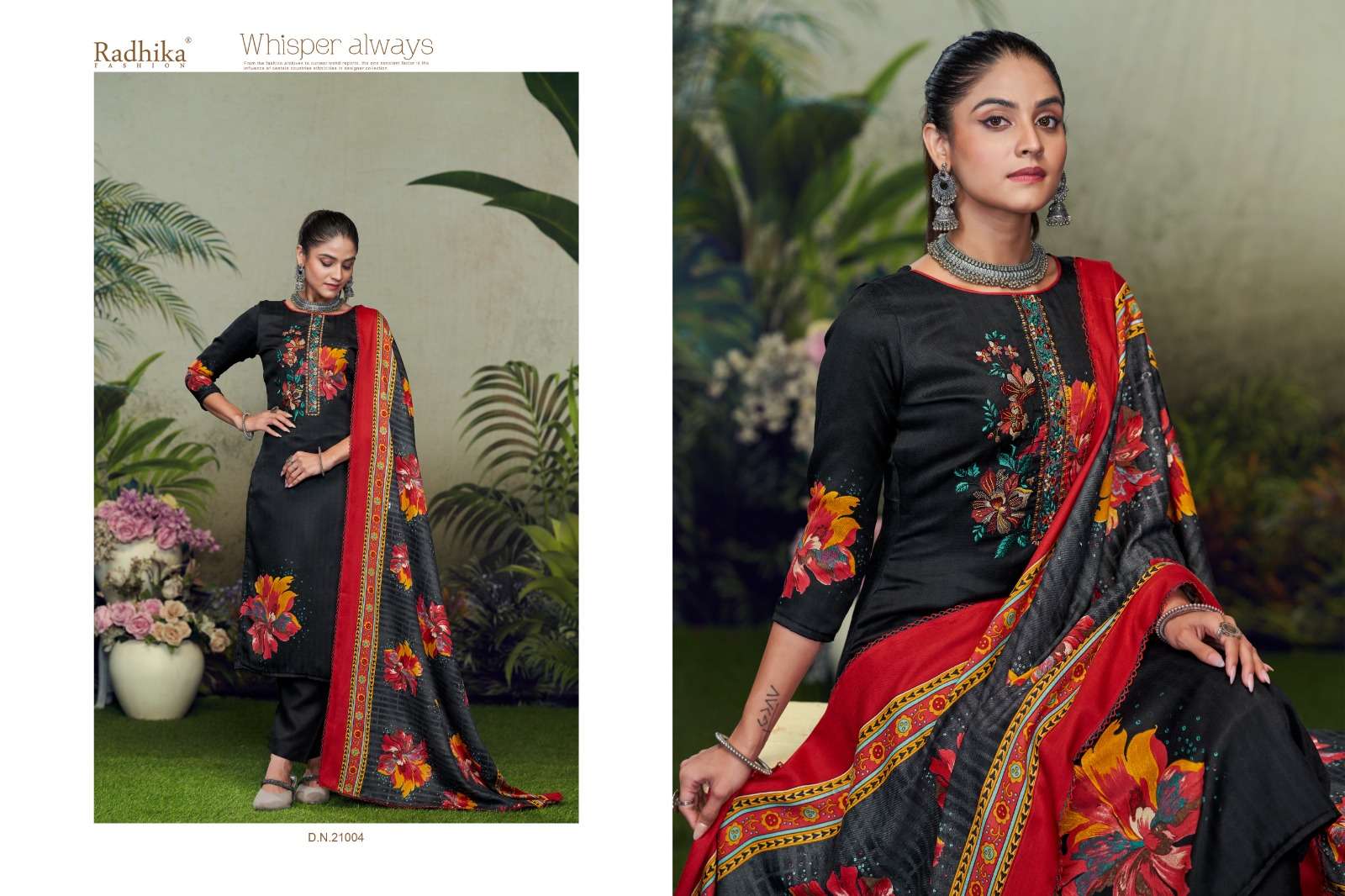 minan by radhika fashion 21001-21004 series pashmina salwar kameez catalogue online shopping surat 