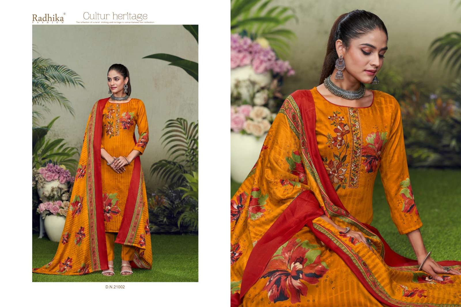 minan by radhika fashion 21001-21004 series pashmina salwar kameez catalogue online shopping surat 