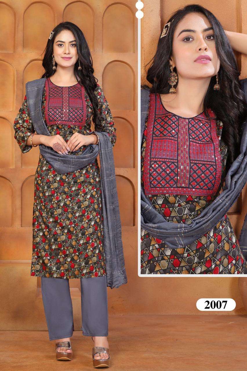 princess vol-3 by kashida 2001-2008 series decent look designer kurtis catalogue wholesaler surat 