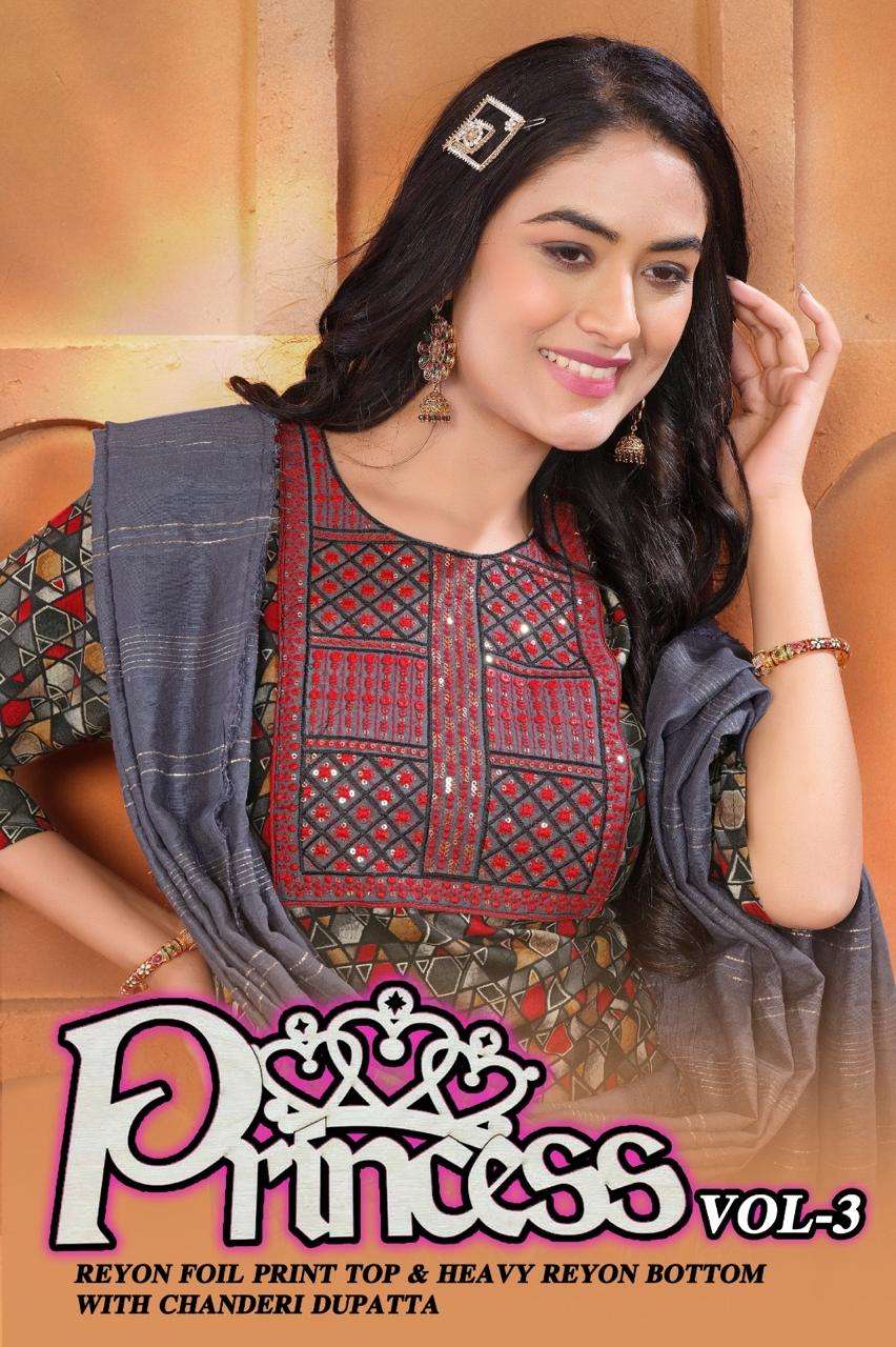 princess vol-3 by kashida 2001-2008 series decent look designer kurtis catalogue wholesaler surat 