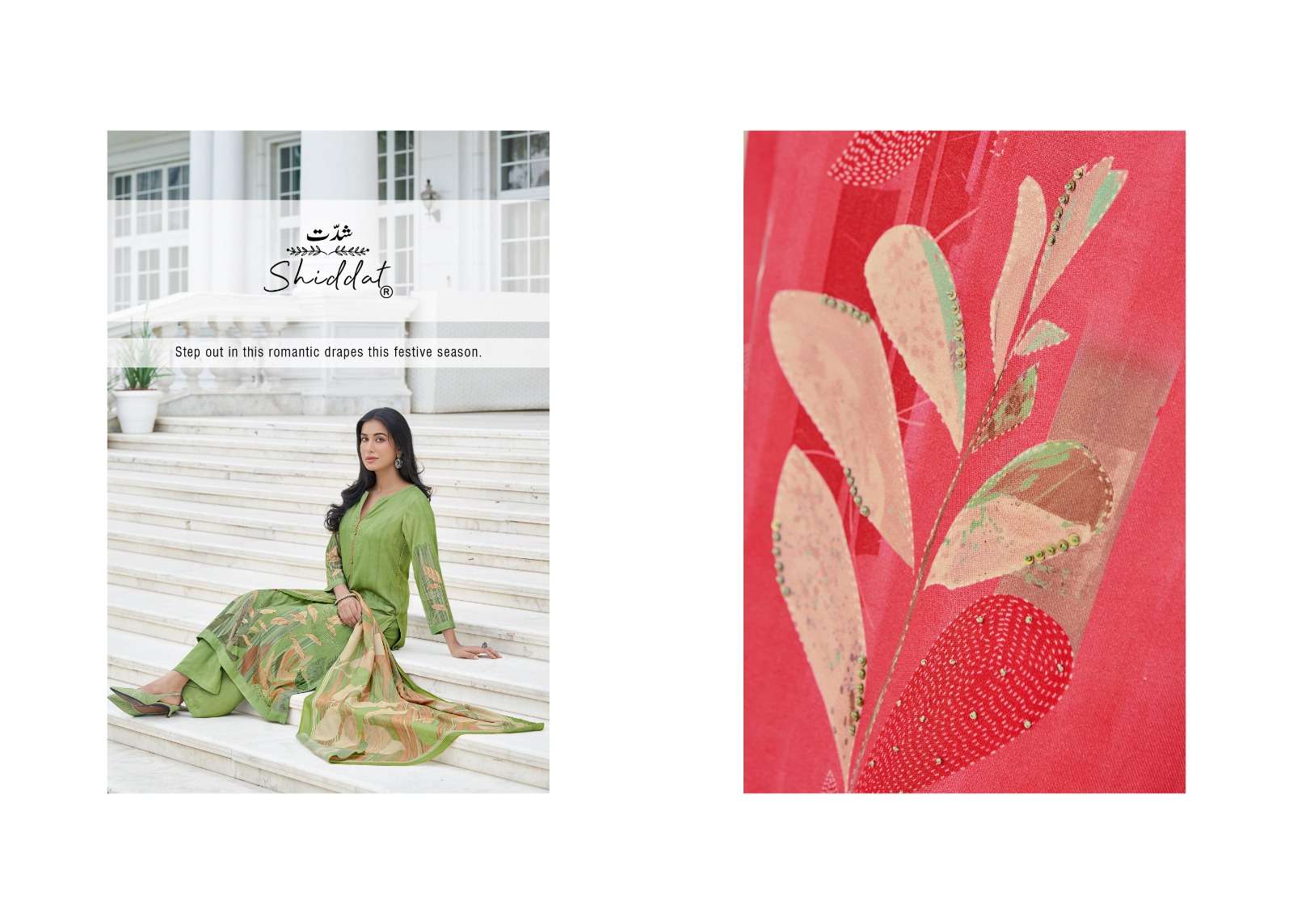 raisa by shiddat 101-108 series winter season designer pure pashmina suits catalogue manufacturer surat 