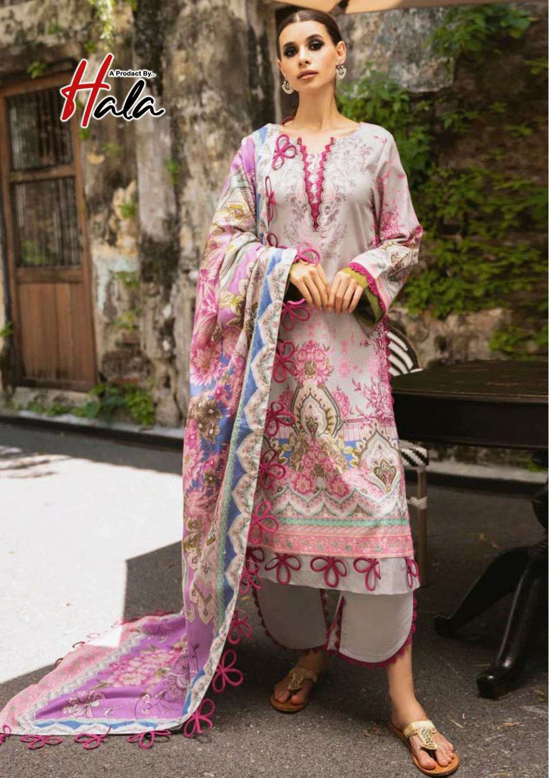 rang rasiya vol-2 by hala 2001-2006 series fancy designer unstich cotton suits catalogue wholesale market surat 