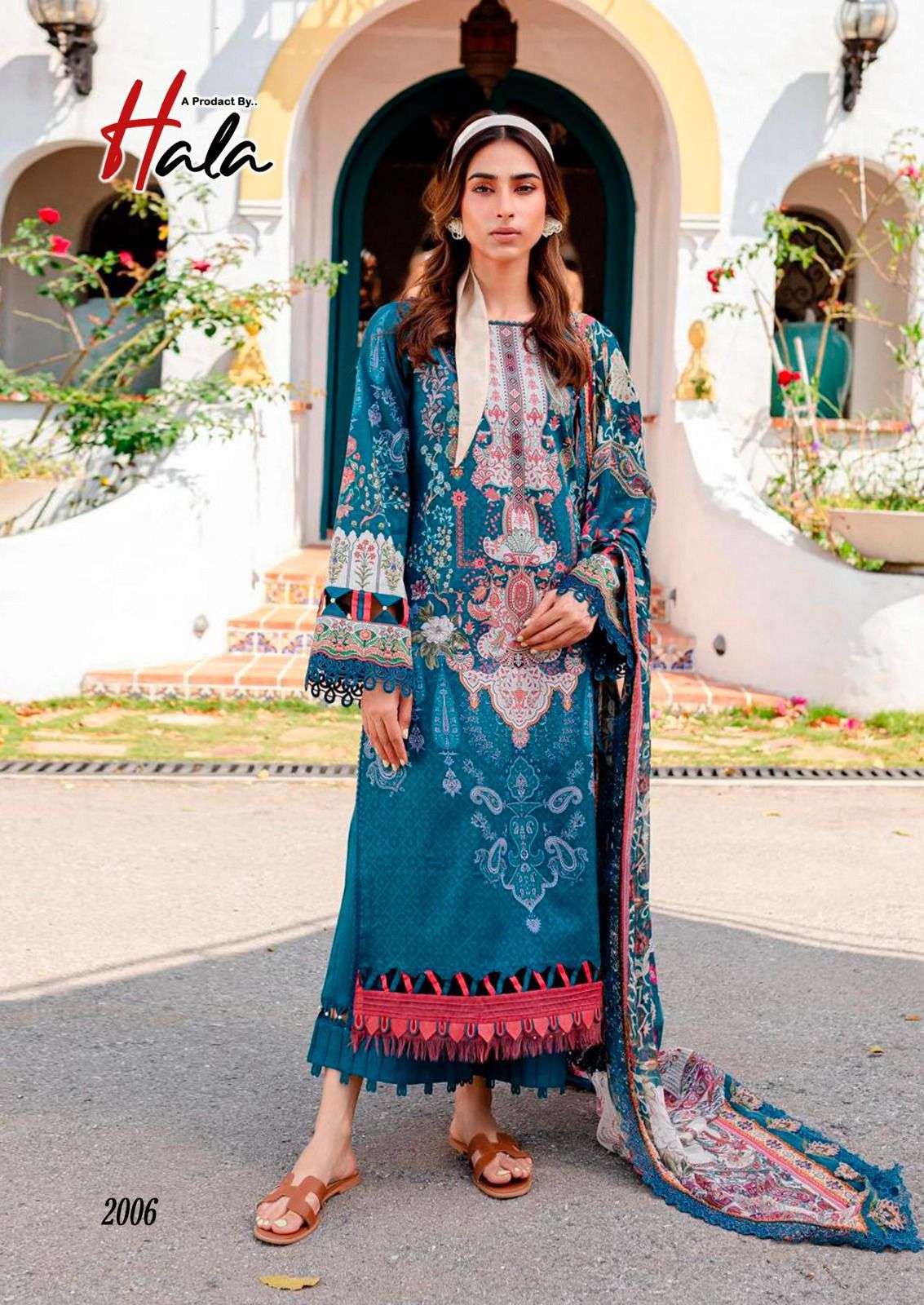 rang rasiya vol-2 by hala 2001-2006 series fancy designer unstich cotton suits catalogue wholesale market surat 