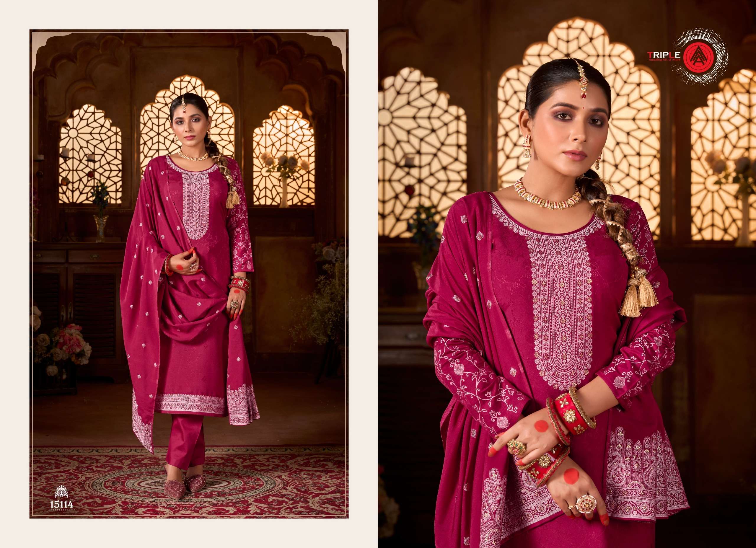 ria vol-2 by triple aaa 15111-15116 series indian designer exclusive suits catalogue online wholesaler surat