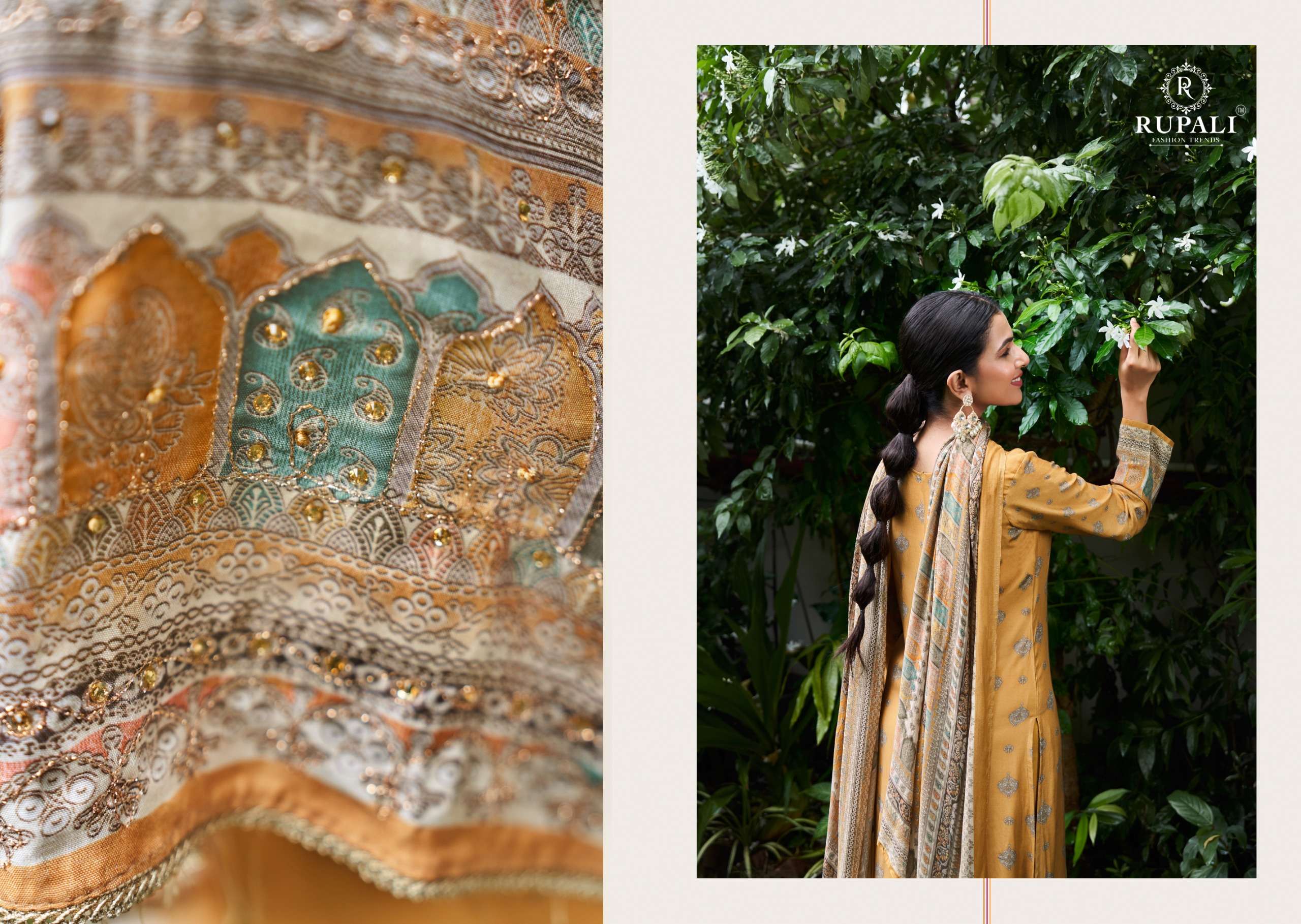 ridhima vol-2 by rupali fashion 2101-2104 series pure viscose pashmina salwar suits latest catalogue design 2024