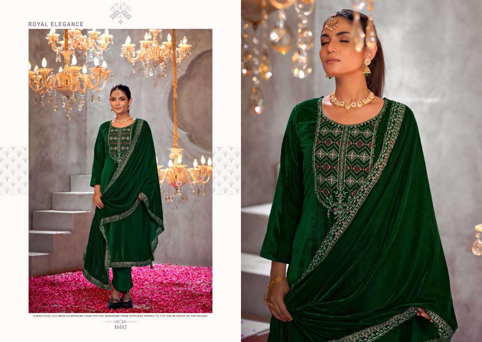 shenaaz by nishant fashion 85001-85006 series upcoming winter special pure velvet suits catalogue online surat