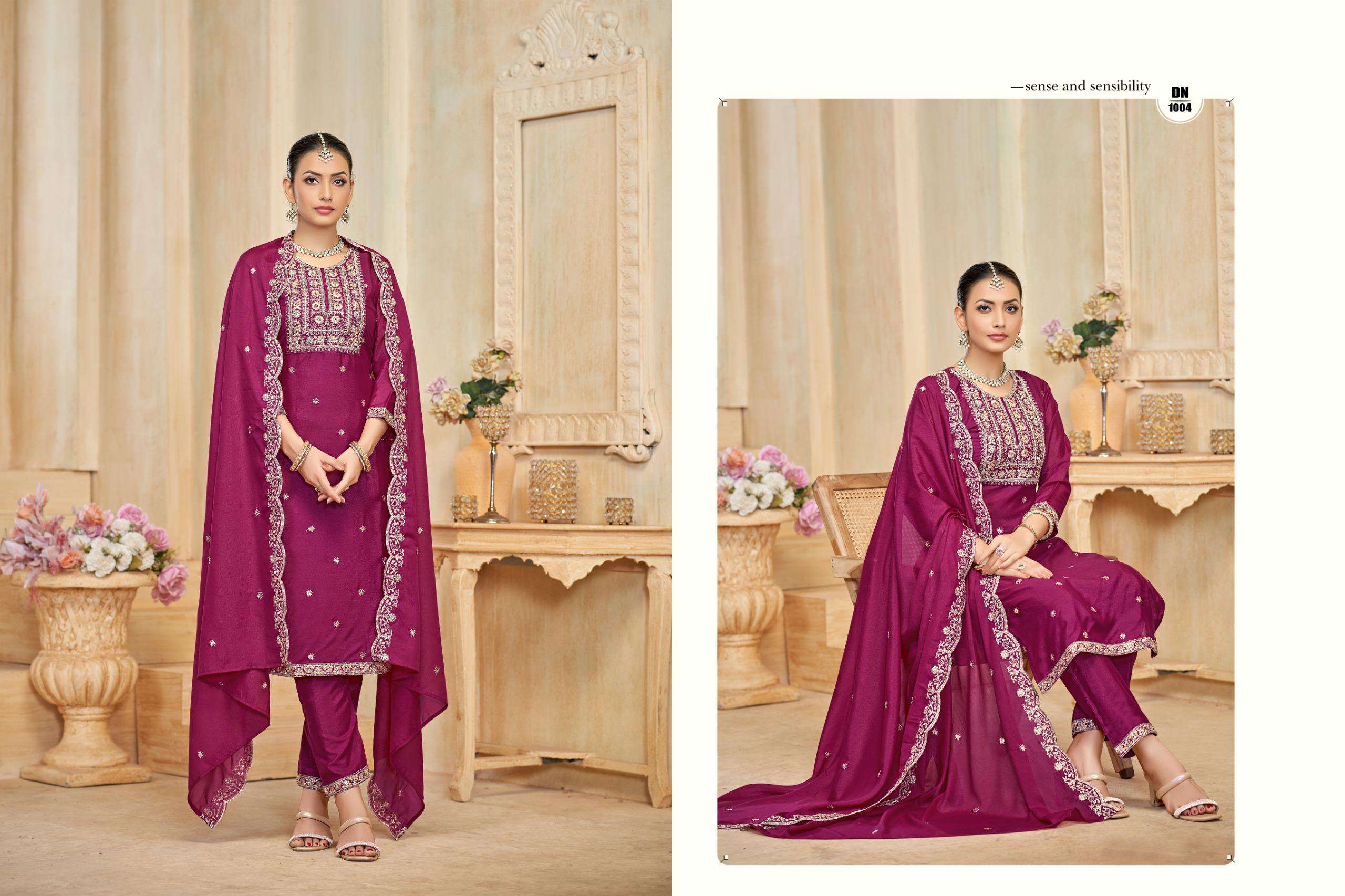 sitara by isavasyam corporation 1001-1004 series exclusive designer readymade party wear suits wholesale dealer surat