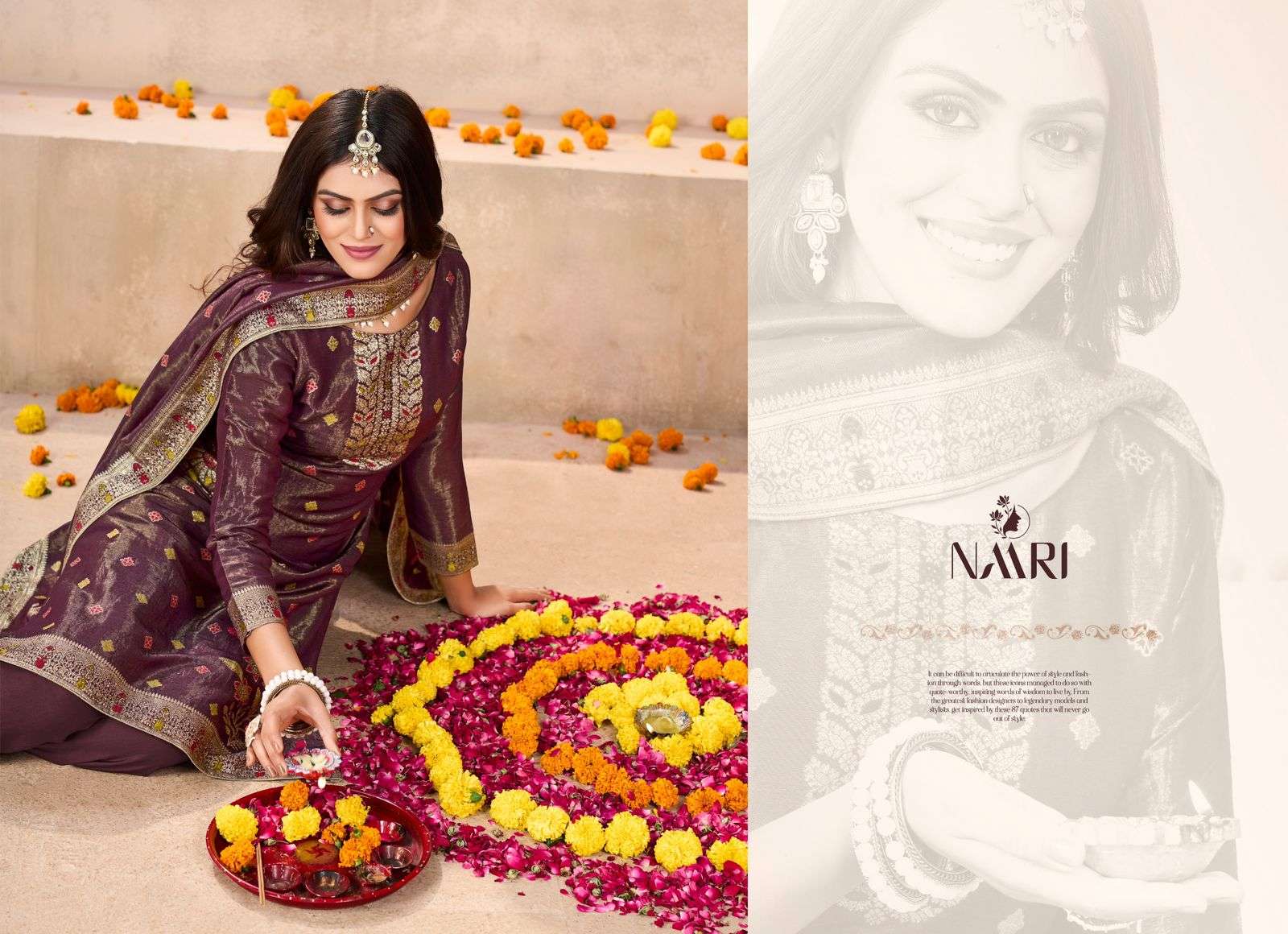 stree by naari 109001-109004 series indian designer party wear salwar kameez catalogue wholesale rate surat 
