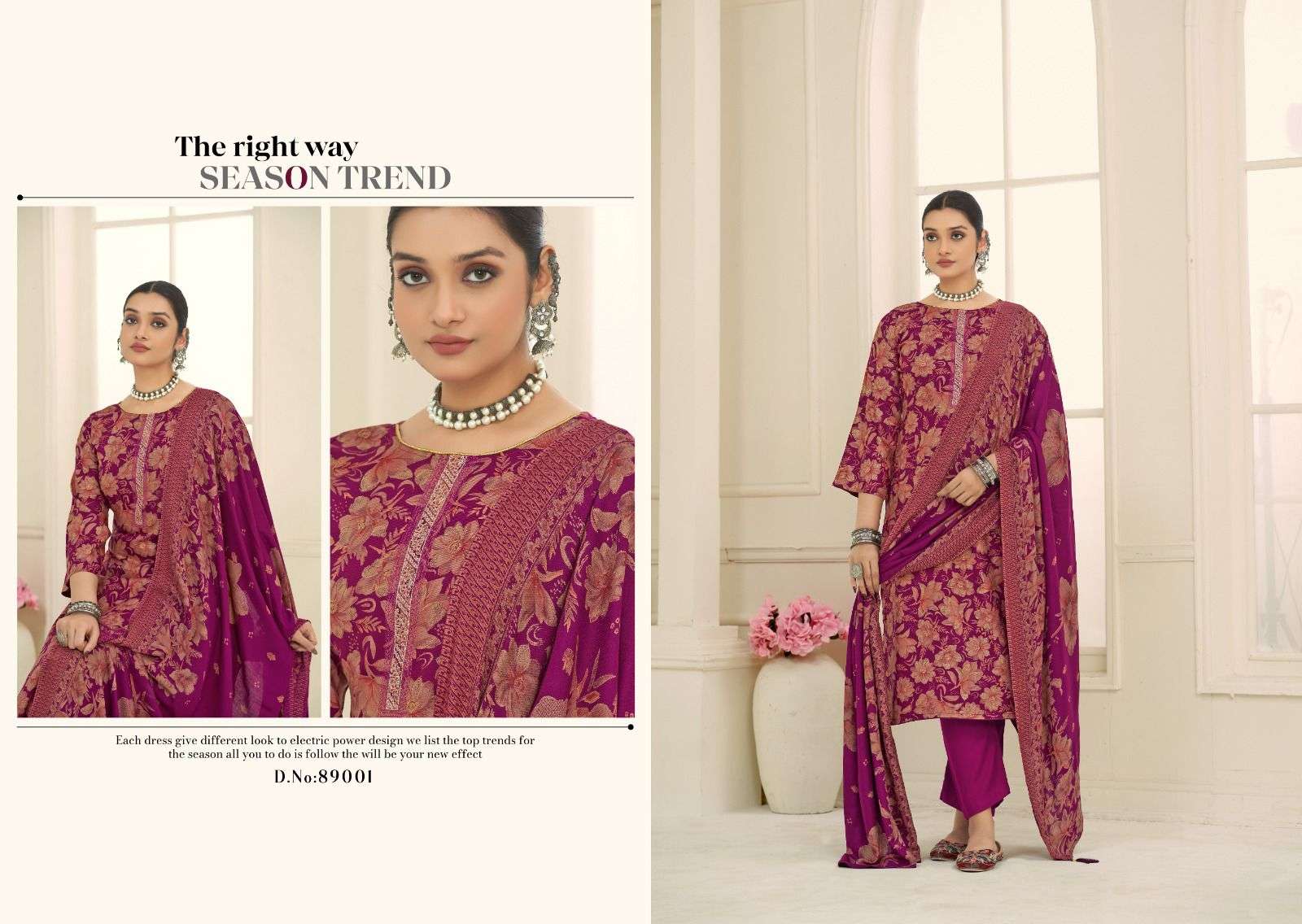 zeni by nishant fashion 89001-89008 series unstich designer viscose pashmina suits catalogue online surat