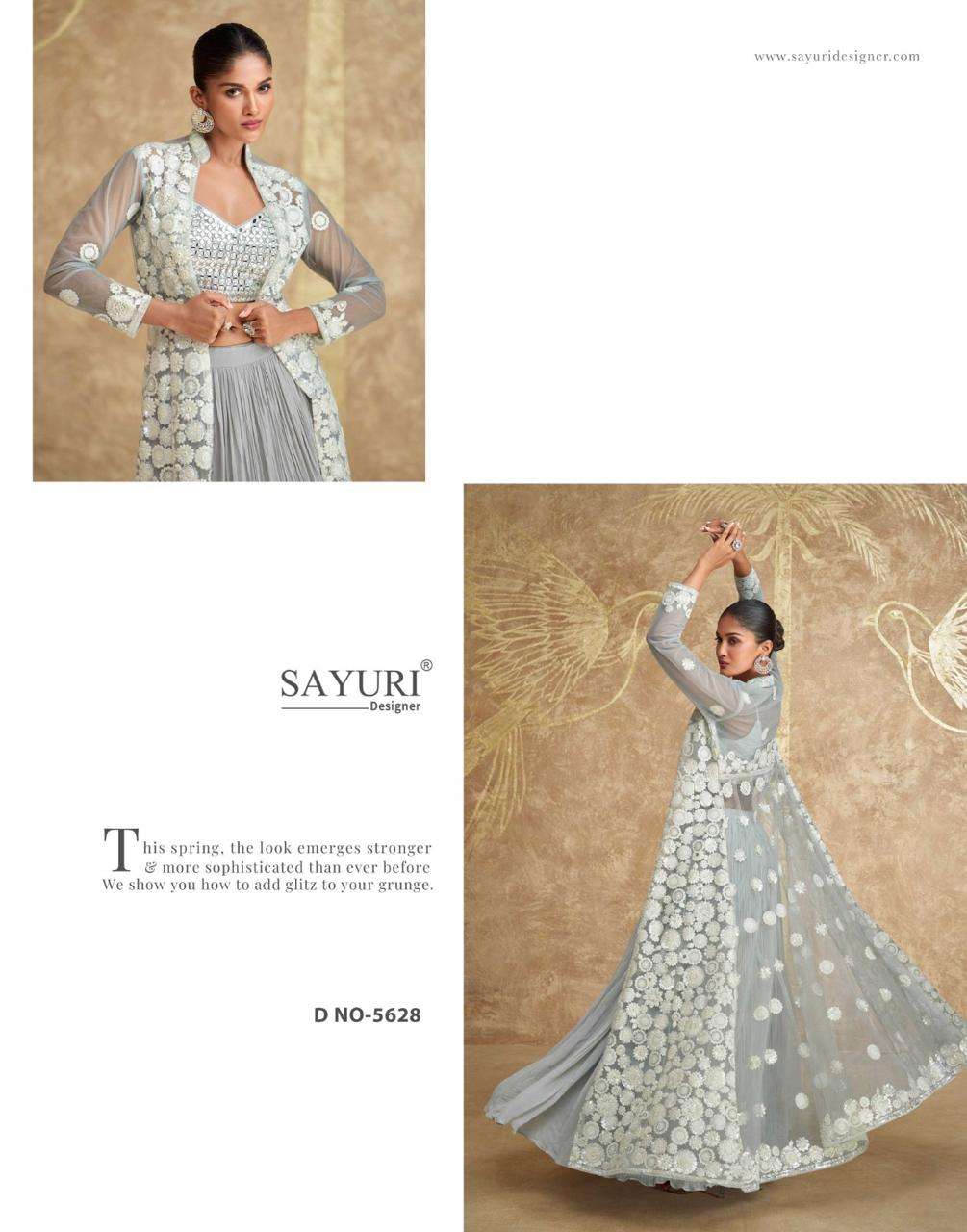 zoya by sayuri designer 5626-5628 series real georgette party wear jacket dress catalogue online best rate surat 