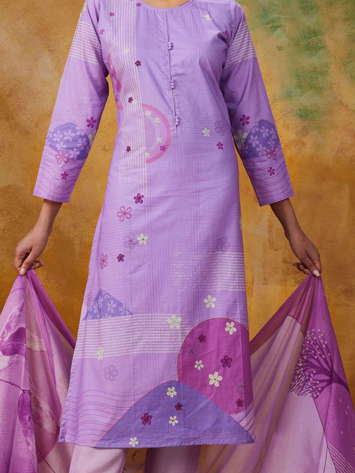 akshara by shivaay 15533-15536 series pure lawn cotton print with handwork suits catalogue surat