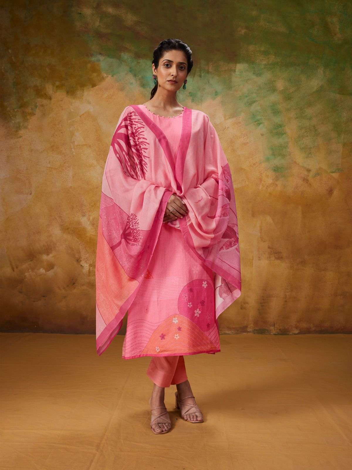 akshara by shivaay 15533-15536 series pure lawn cotton print with handwork suits catalogue surat