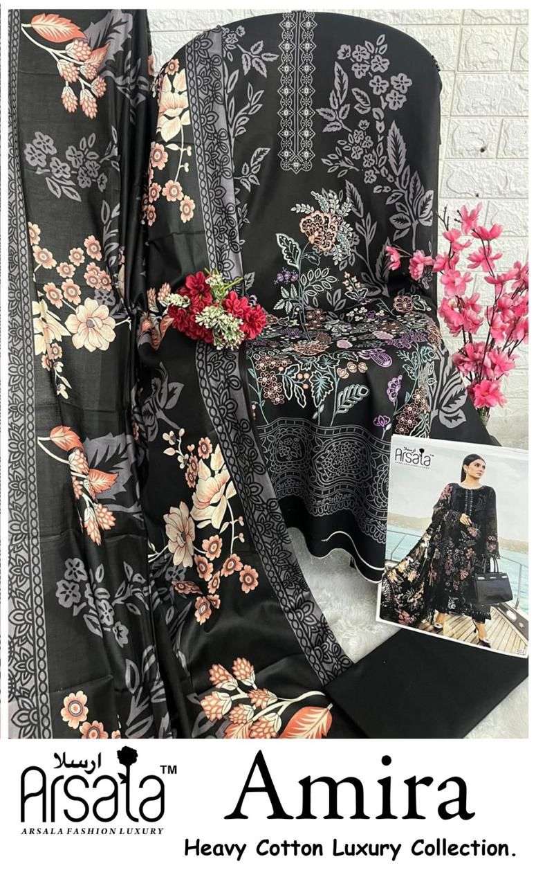 amira by arsala fashion 101-106 series unstich pakistani salwar suits catalogue wholesaler price surat