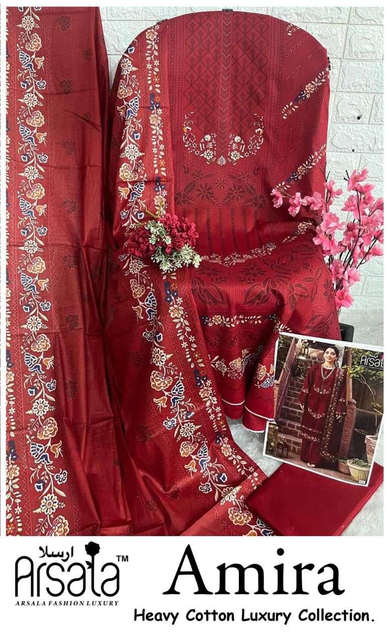 amira by arsala fashion 101-106 series unstich pakistani salwar suits catalogue wholesaler price surat