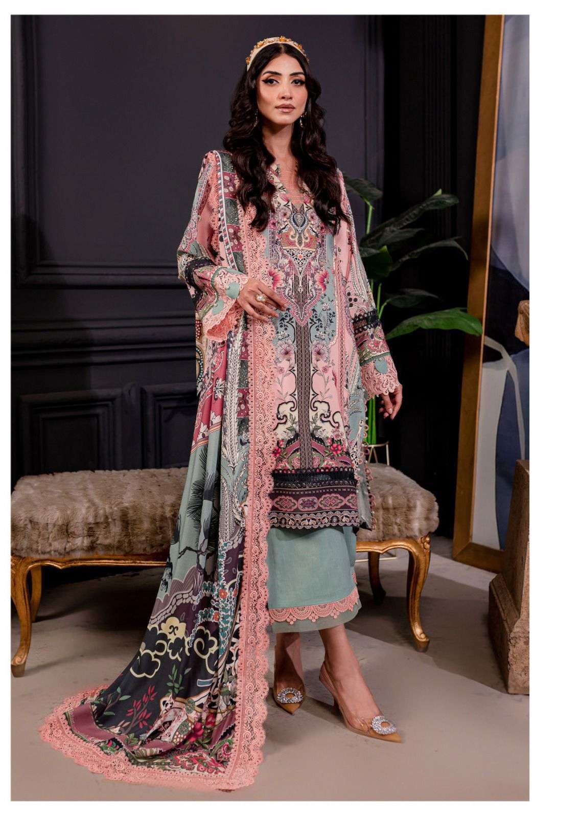 azure by hala 1001-1006 series heavy lawn cotton salwar kameez catalogue wholesale latest collection surat