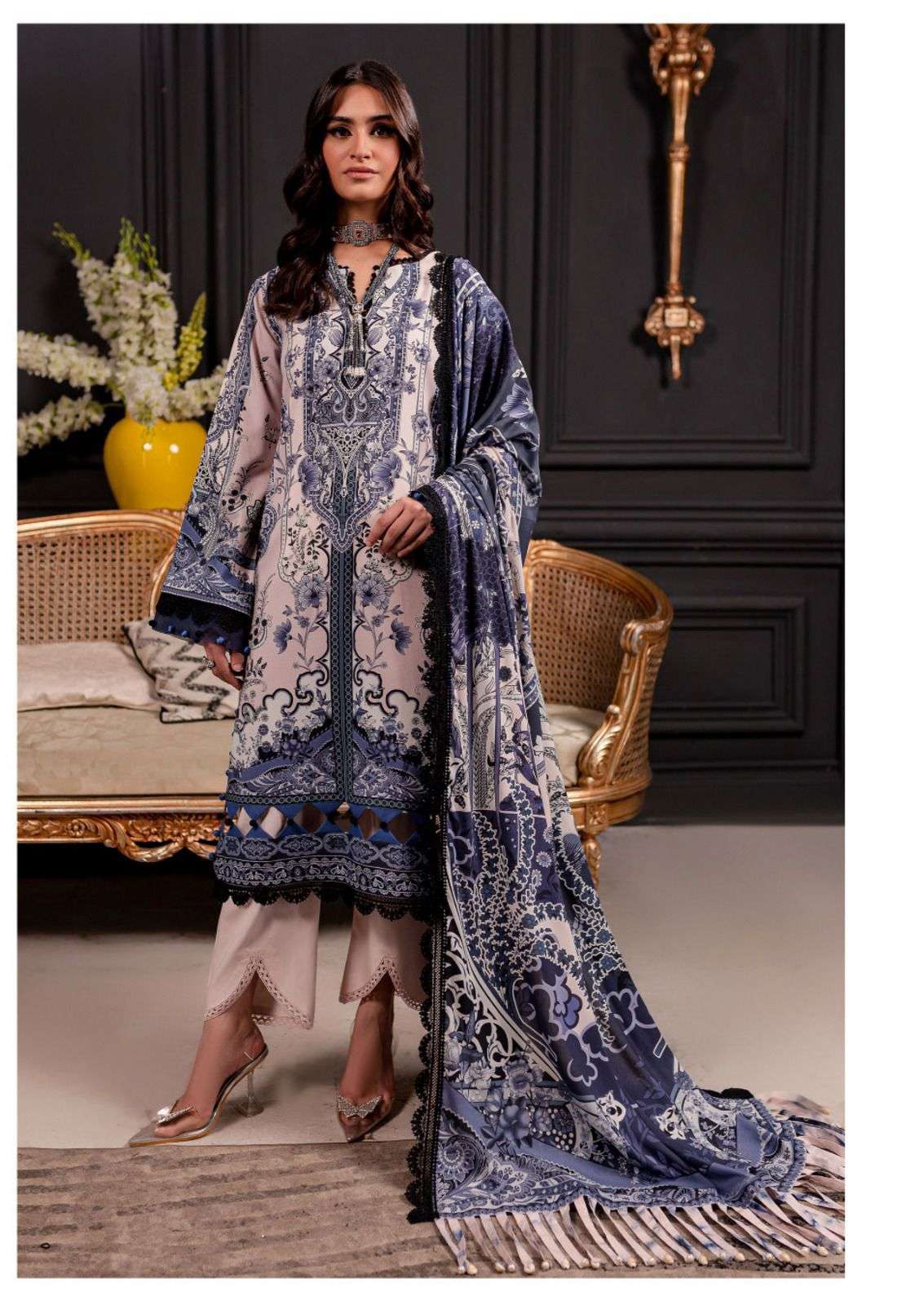 azure by hala 1001-1006 series heavy lawn cotton salwar kameez catalogue wholesale latest collection surat