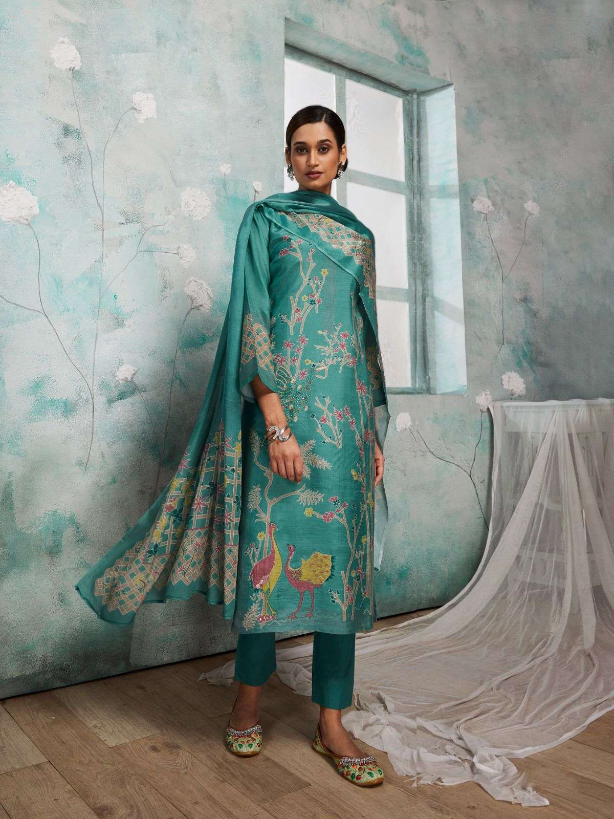 eliana by shivaay 15557-15560 series exclusive designer viscose muslin salwar kameez material catalogue wholesale shopping surat