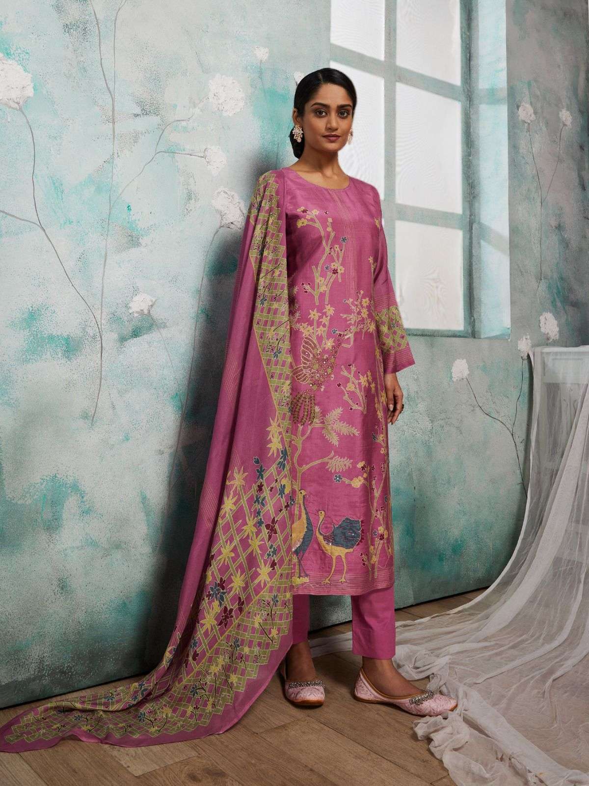 eliana by shivaay 15557-15560 series exclusive designer viscose muslin salwar kameez material catalogue wholesale shopping surat