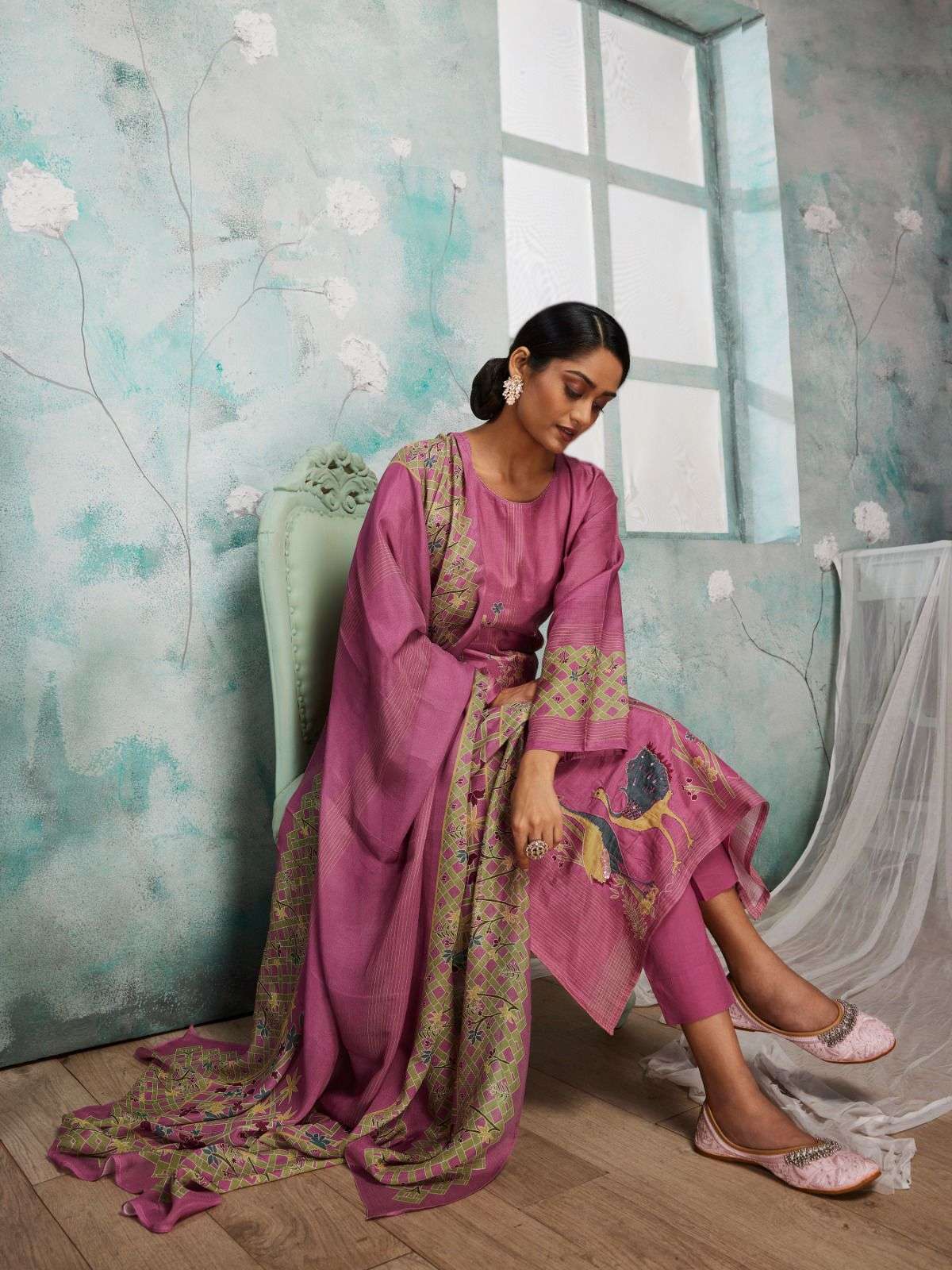 eliana by shivaay 15557-15560 series exclusive designer viscose muslin salwar kameez material catalogue wholesale shopping surat