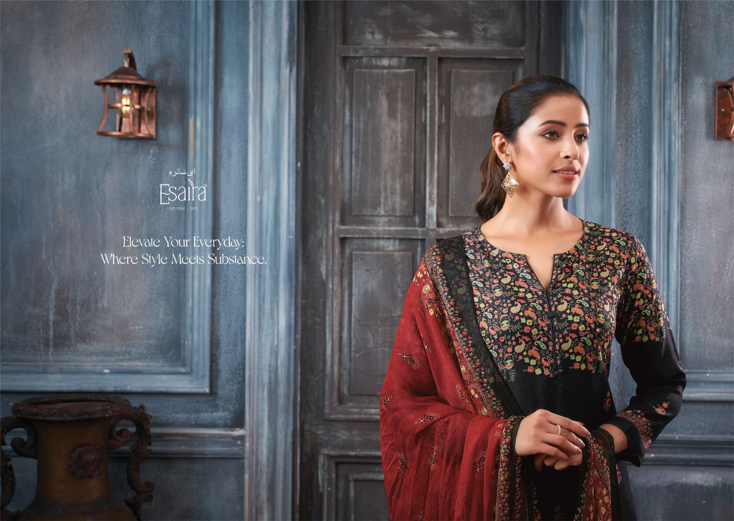 esaira anahi 1008 series designer pashmina digital hand work winter salwar kameez catalogue surat