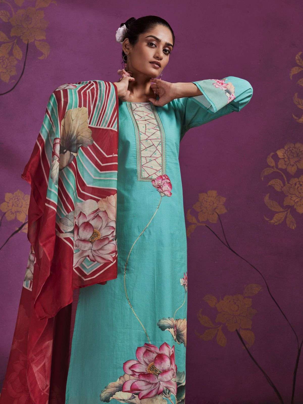 janvi by shivaay 15549-15552 series fancy designer lawn cotton salwar suits catalogue wholesaler surat