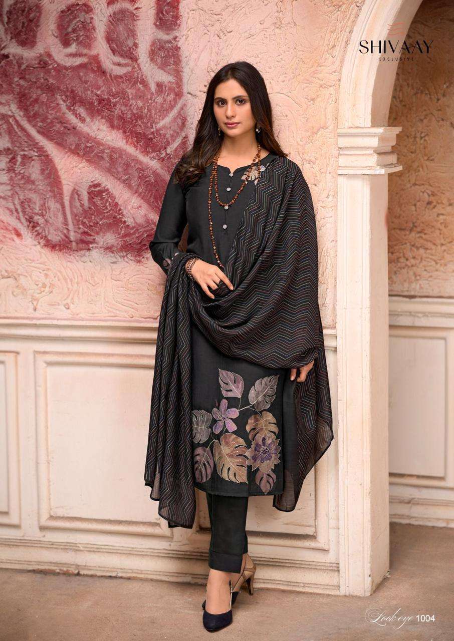 libaas by shivaay 1001-1004 series unstich designer fancy suits catalogue wholesale supplier surat