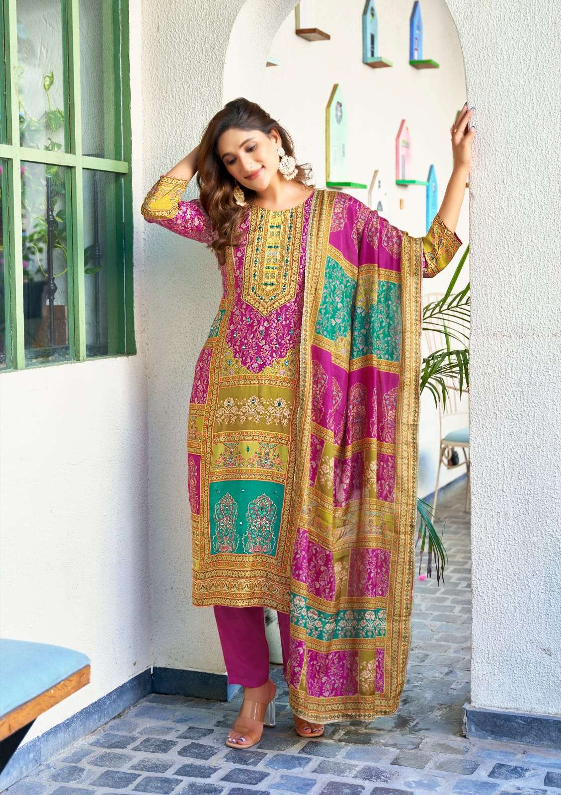 mahira by ossm 1001-1005 series party wear designer kurtis catalogue wholesale collection surat