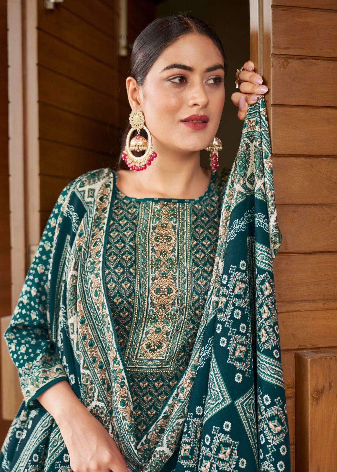 nargis by roli moli creation 2001-2008 series unstich designer pashmina dress material catalogue wholesale collection surat 