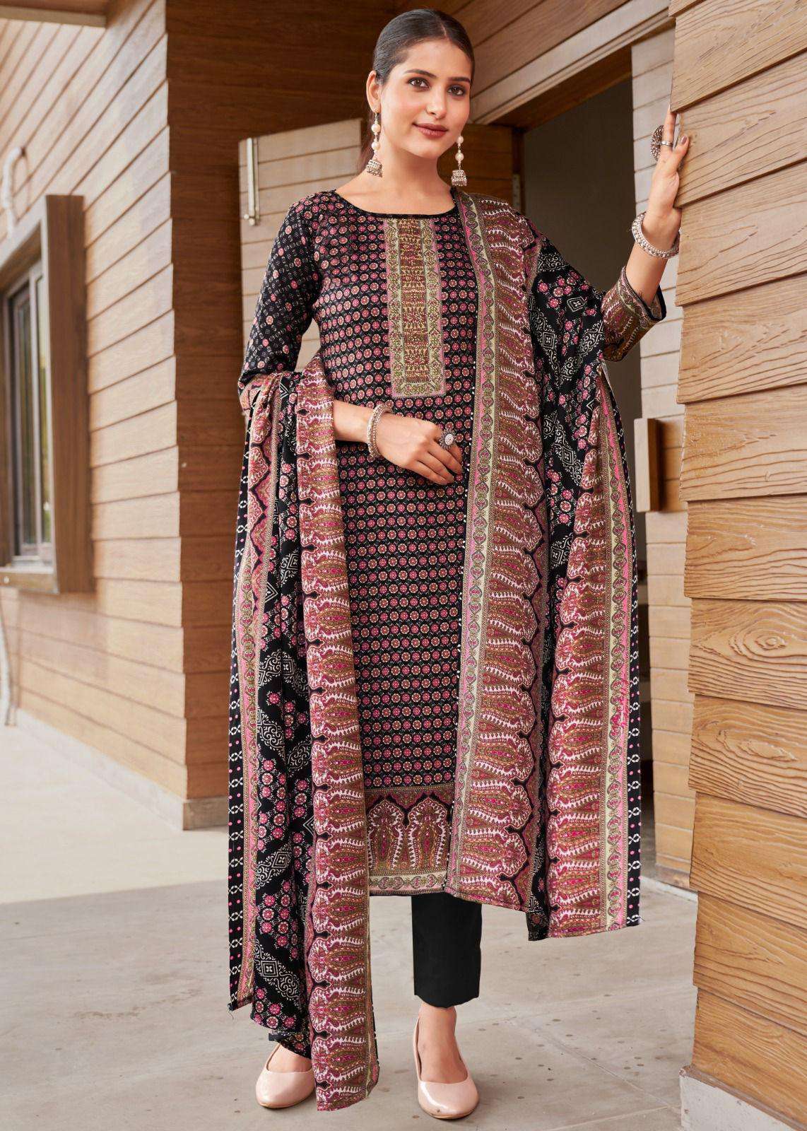 nargis by roli moli creation 2001-2008 series unstich designer pashmina dress material catalogue wholesale collection surat 