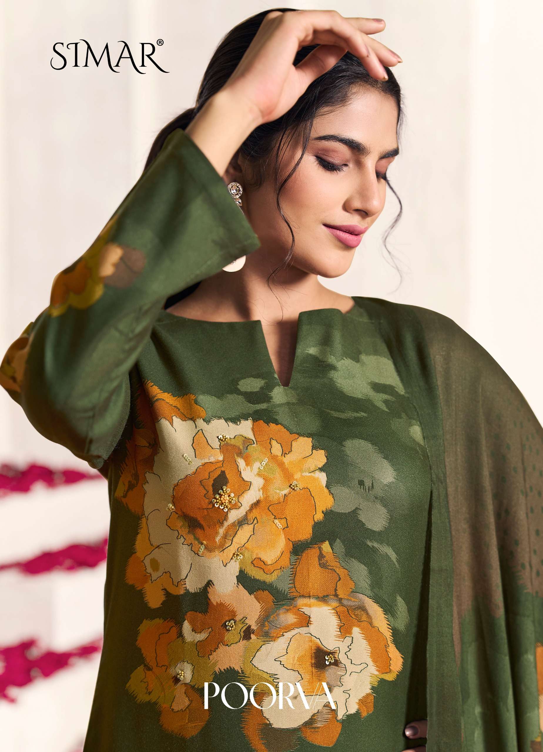 poorva by glossy simar pure viscose pashmina salwar kameez wholesale price surat online market