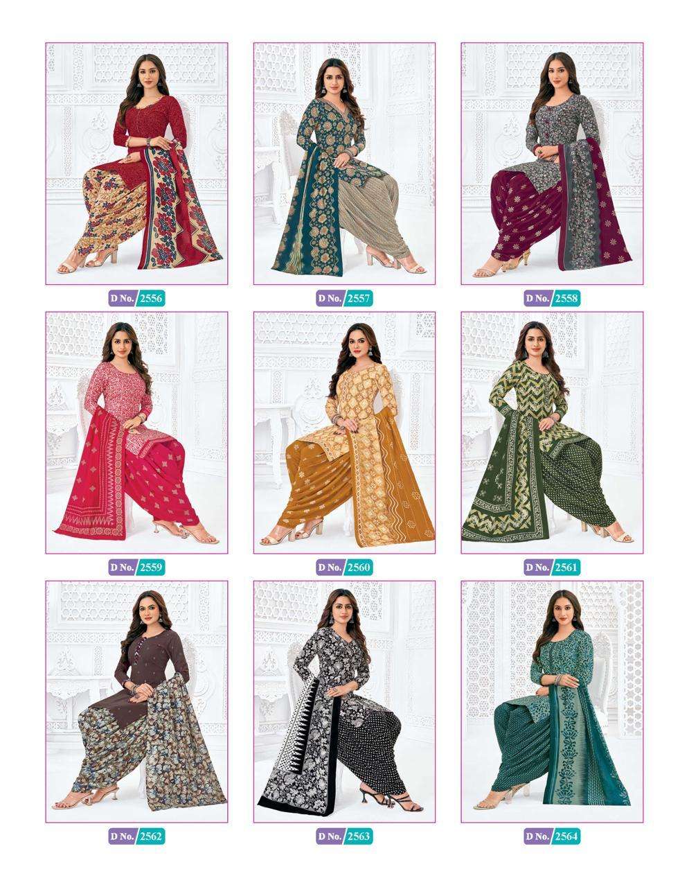 priya vol-25 by mcm lifestyle 2556-2591 series cambric cotton unstich suits catalogue wholesaler surat 