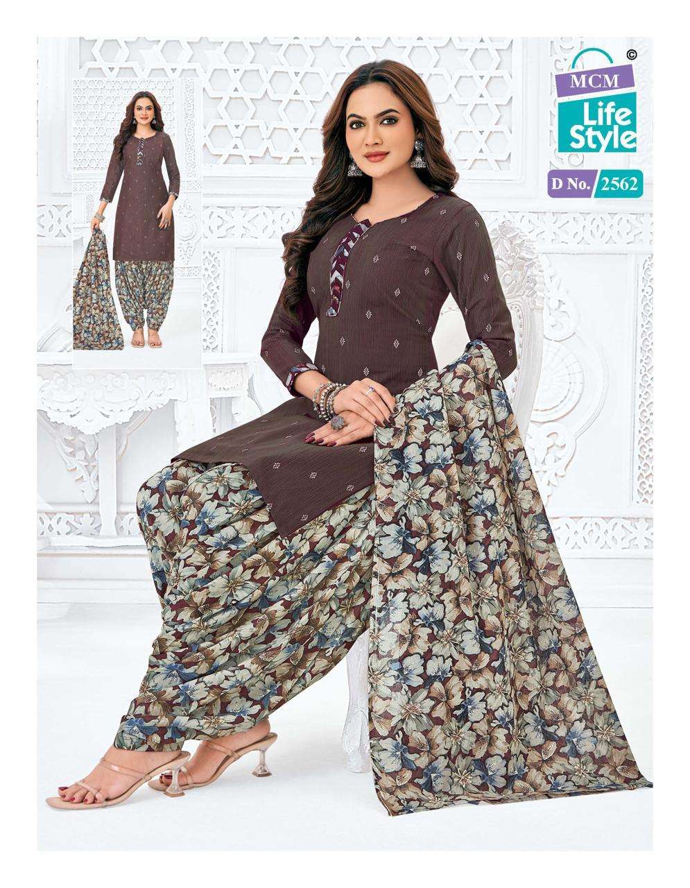 priya vol-25 by mcm lifestyle 2556-2591 series cambric cotton unstich suits catalogue wholesaler surat 
