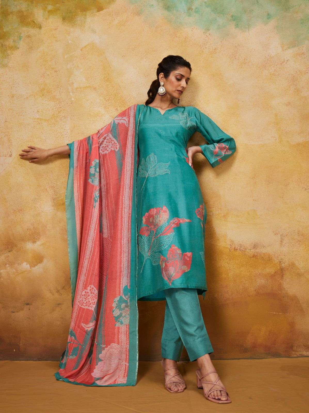 safar by shivaay 15521-15524 series digital print with handwork viscose muslin suits catalogue surat