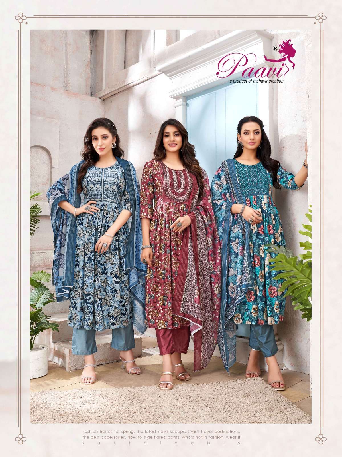 saheli vol-2 by paavi 2001-2008 series rayon designer daily wear designer kurtis catalogue latest design 2024